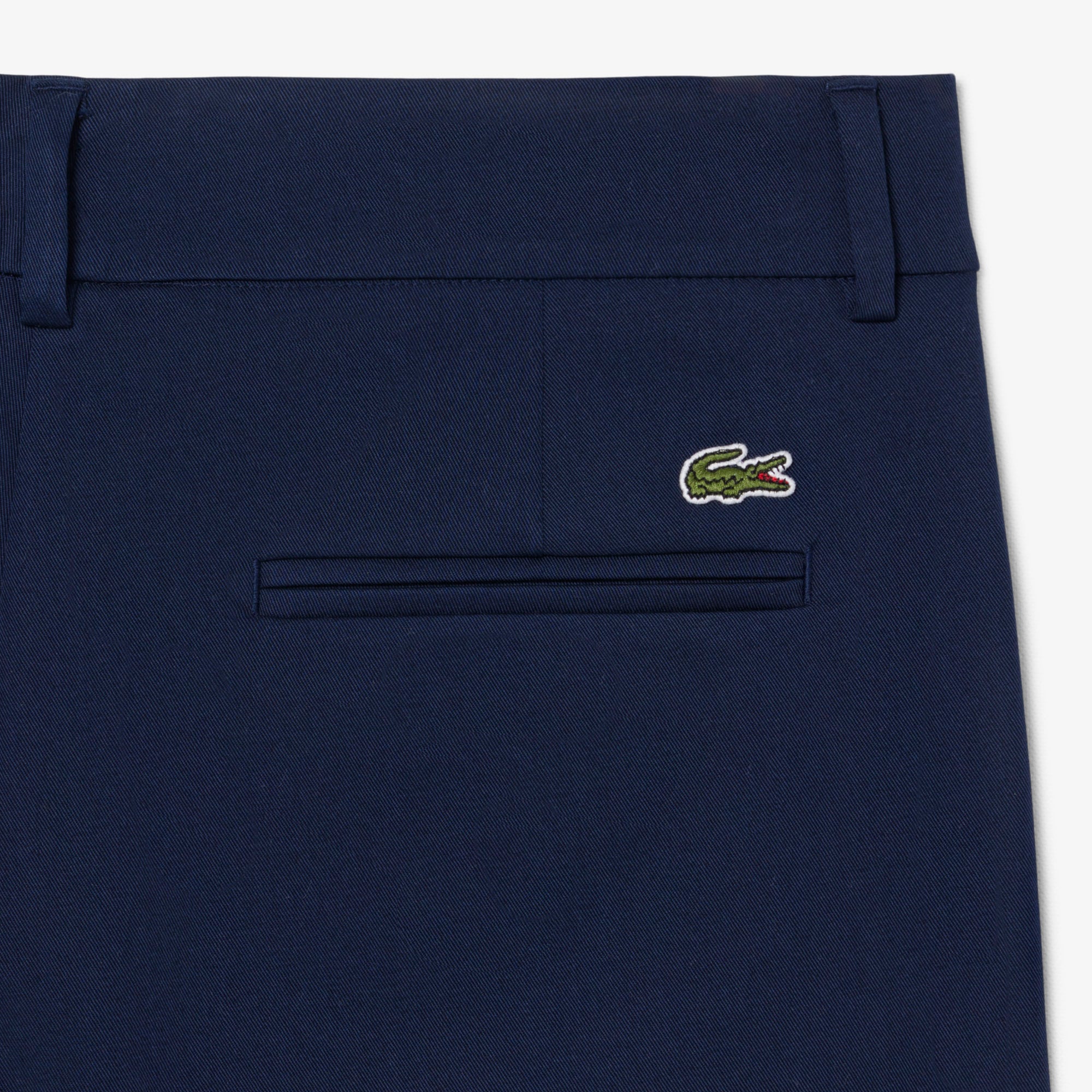 Quần Chino Dài Lacoste Nữ Ống Đứng Chất Liệu Cotton Gabardine