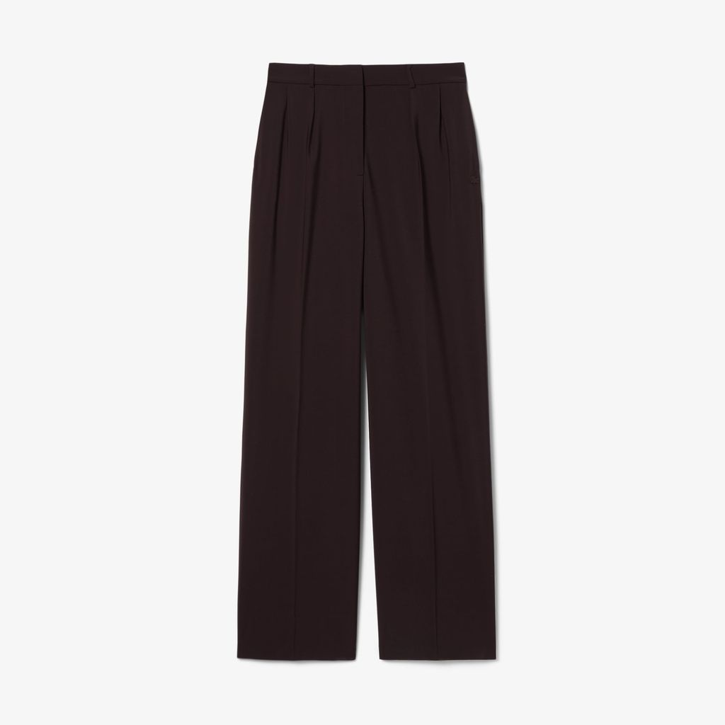 Quần Dài Lacoste Nữ Dáng Oversize Chất Liệu Pha Len