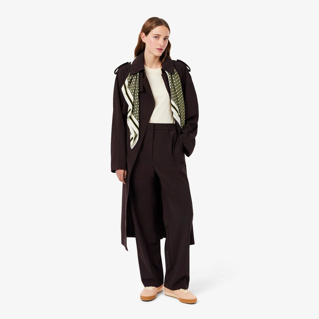 Quần Dài Lacoste Nữ Dáng Oversize Chất Liệu Pha Len