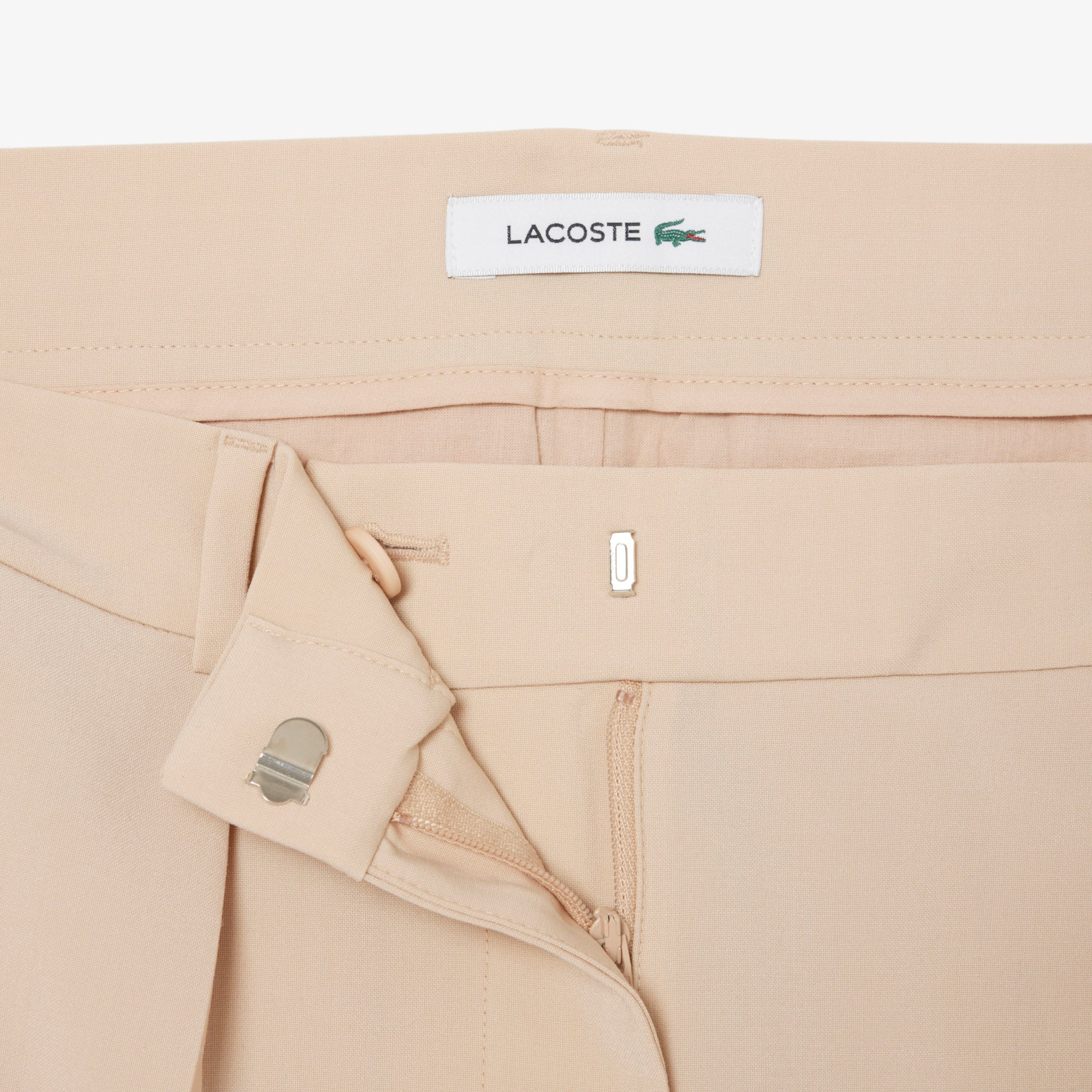 Quần Dài Lacoste Nữ Dáng Oversize Chất Liệu Pha Len