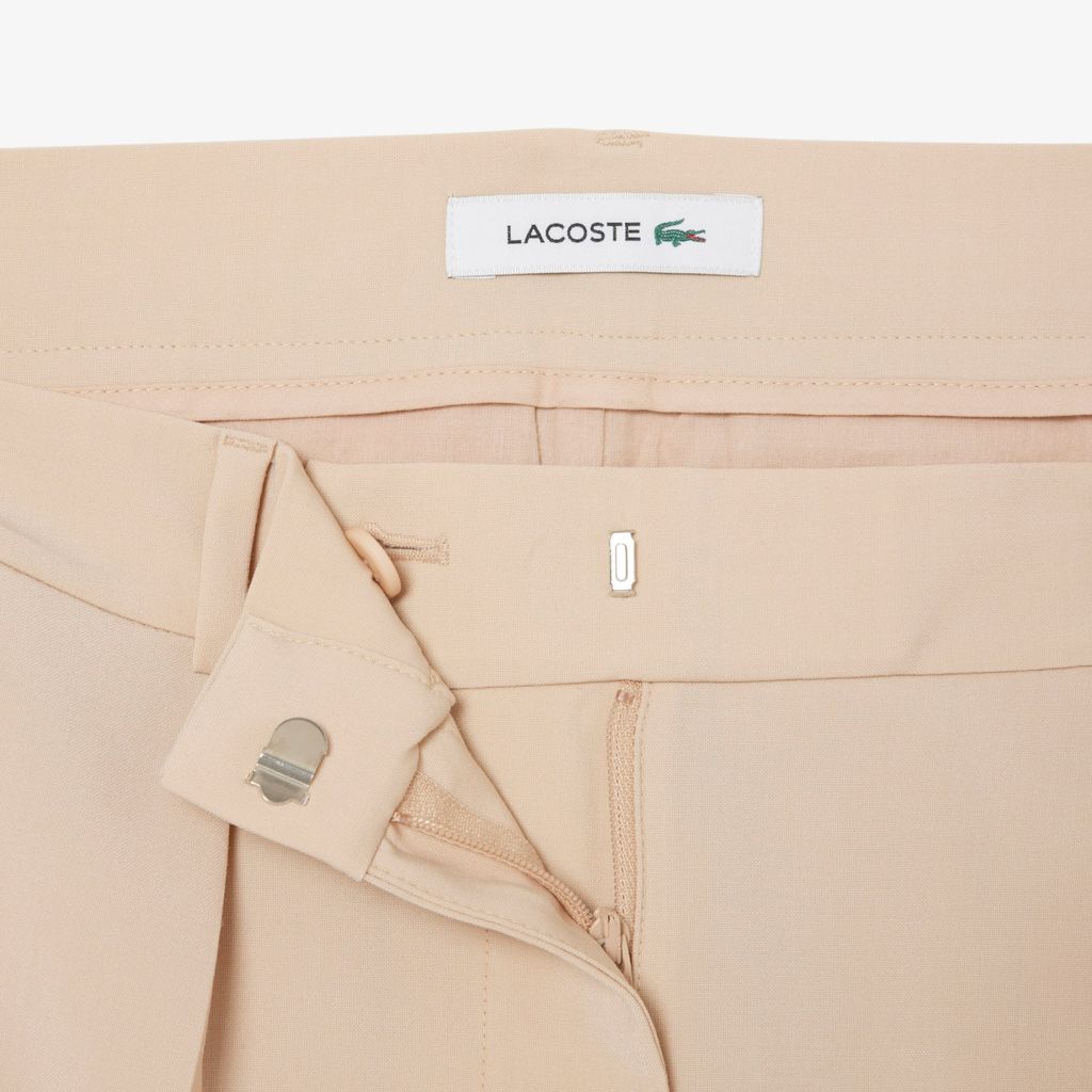 Quần Dài Lacoste Nữ Dáng Oversize Chất Liệu Pha Len