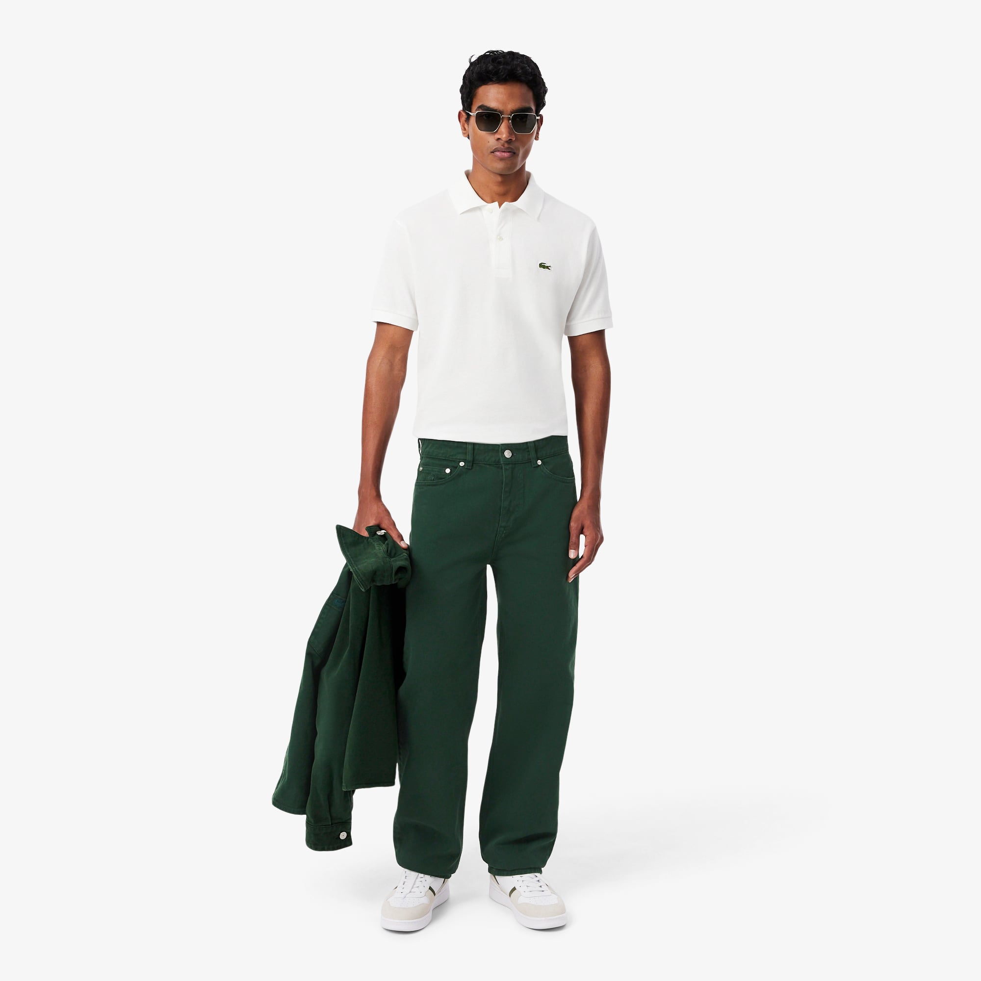 Quần Jeans Dài Lacoste Nam Ống Đứng 5 Túi Quần