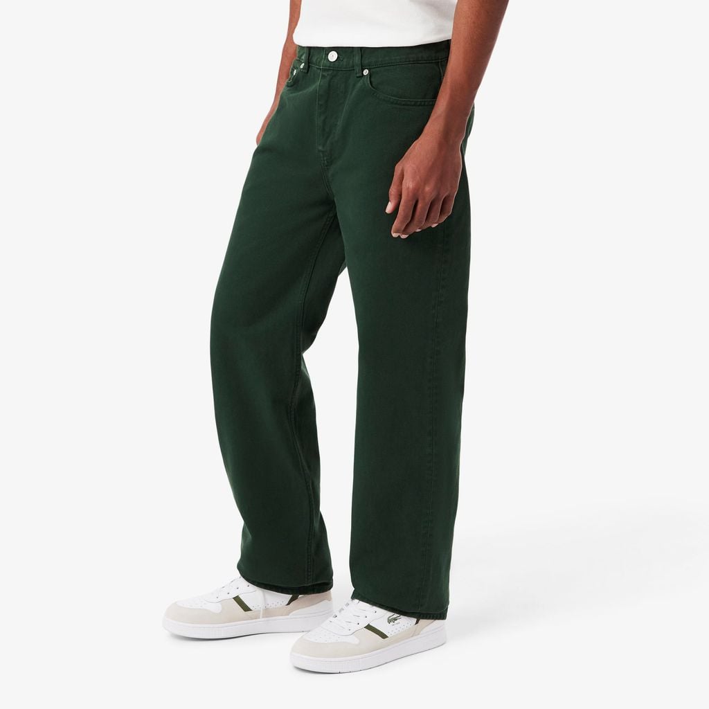 Quần Jeans Dài Lacoste Nam Ống Đứng 5 Túi Quần