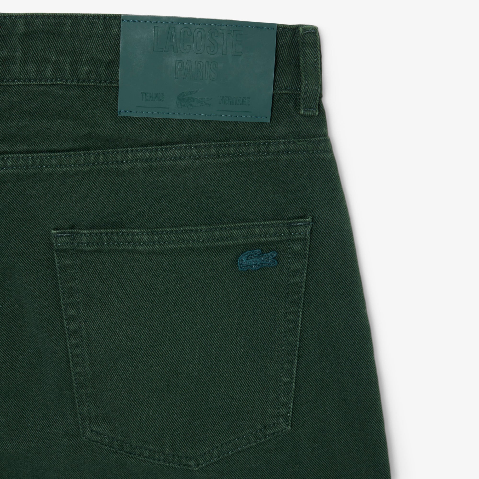 Quần Jeans Dài Lacoste Nam Ống Đứng 5 Túi Quần