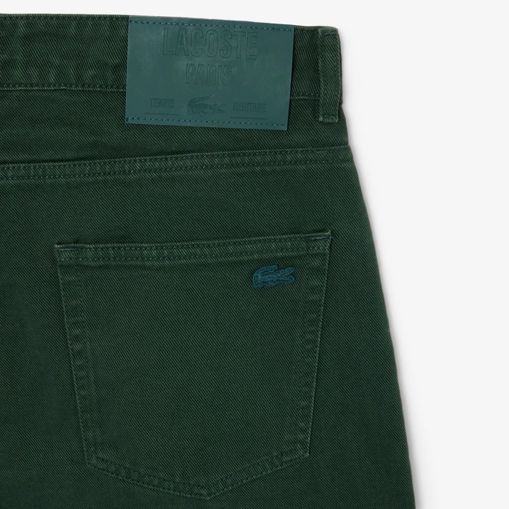 Quần Jeans Dài Lacoste Nam Ống Đứng 5 Túi Quần