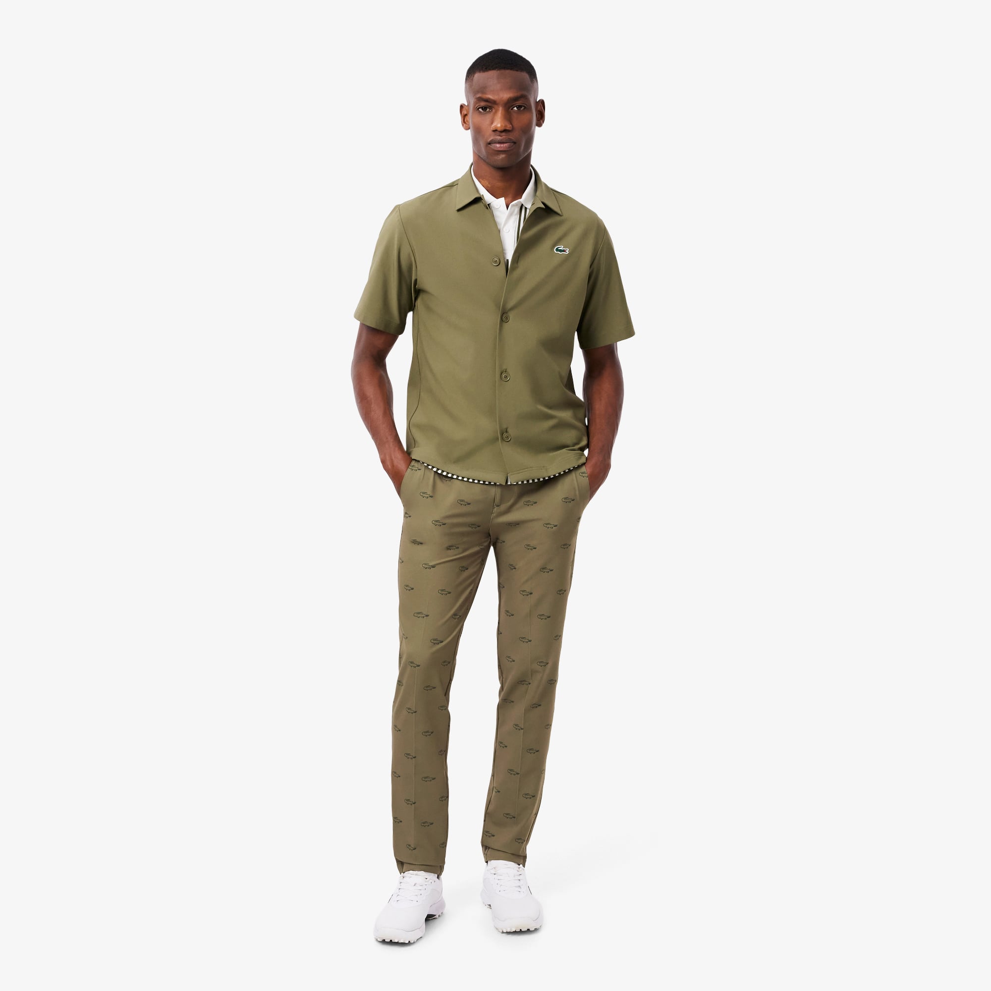 Quần Golf Lacoste Nam Ống Côn Công Nghệ Ultra Dry