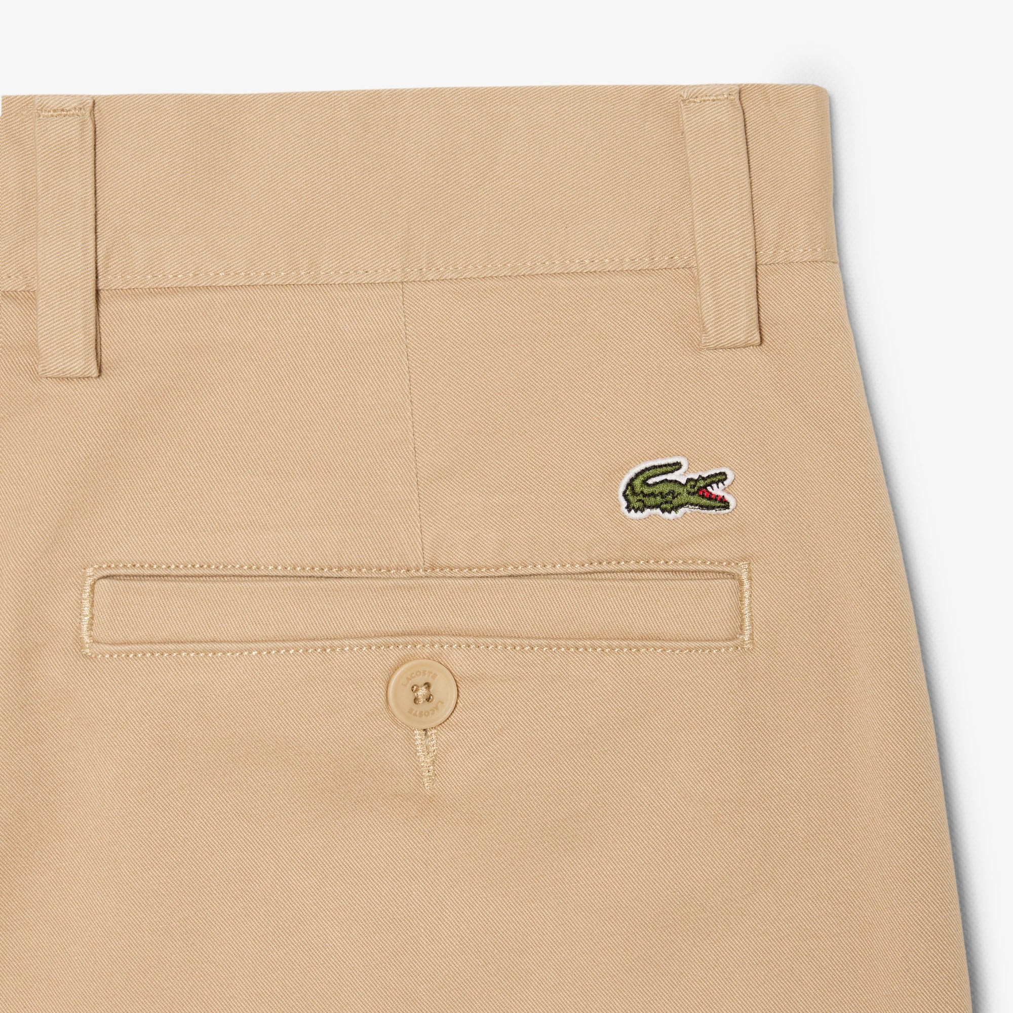 Quần Chino Dài Lacoste Nam Ôm Dáng Chất Liệu Twill Co Giãn