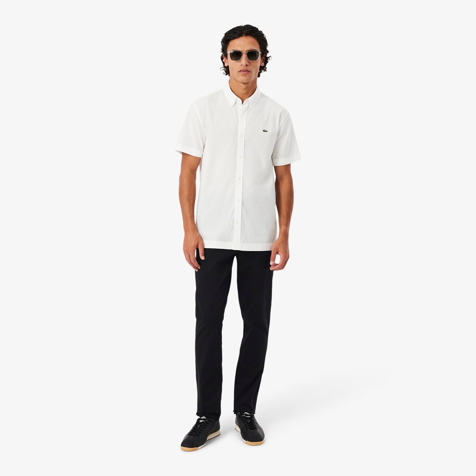 Quần Chino Dài Lacoste Nam Ôm Dáng Chất Liệu Twill Co Giãn