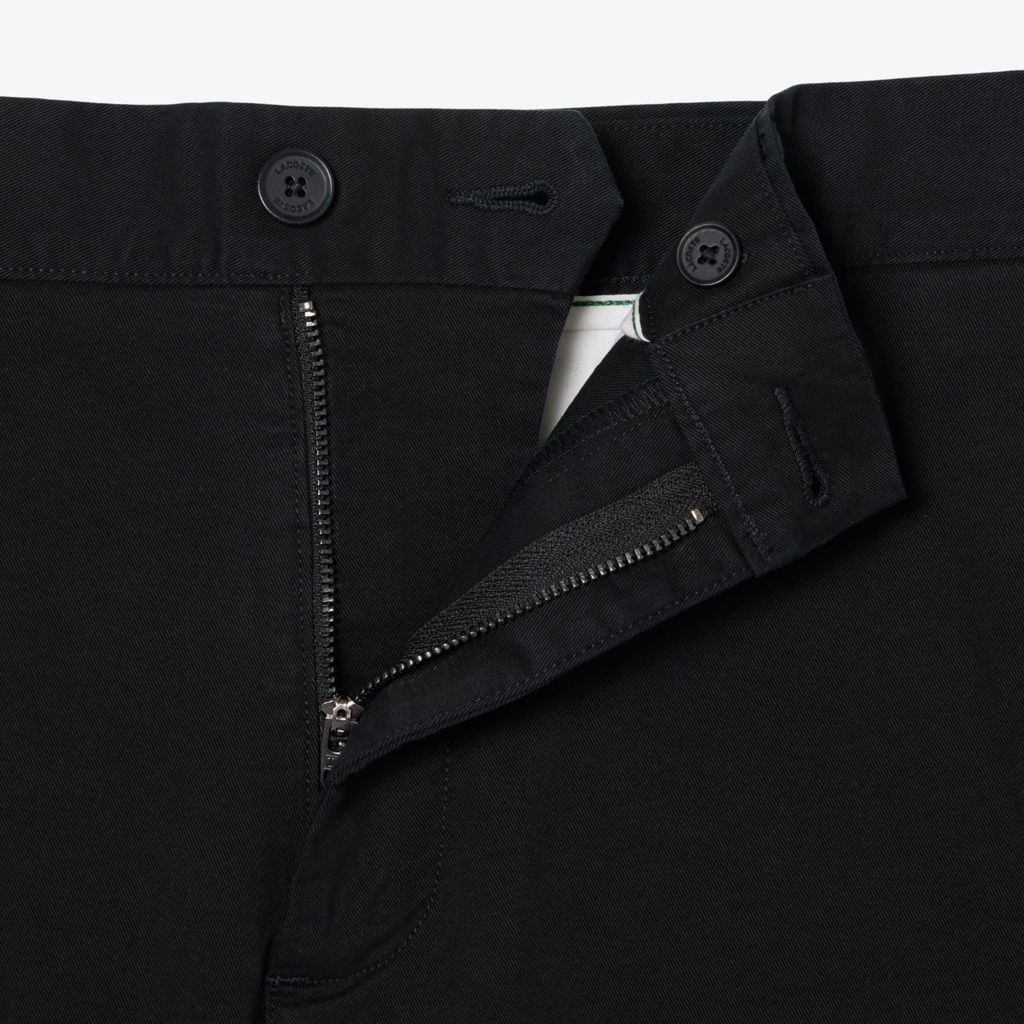 Quần Chino Dài Lacoste Nam Ôm Dáng Chất Liệu Twill Co Giãn
