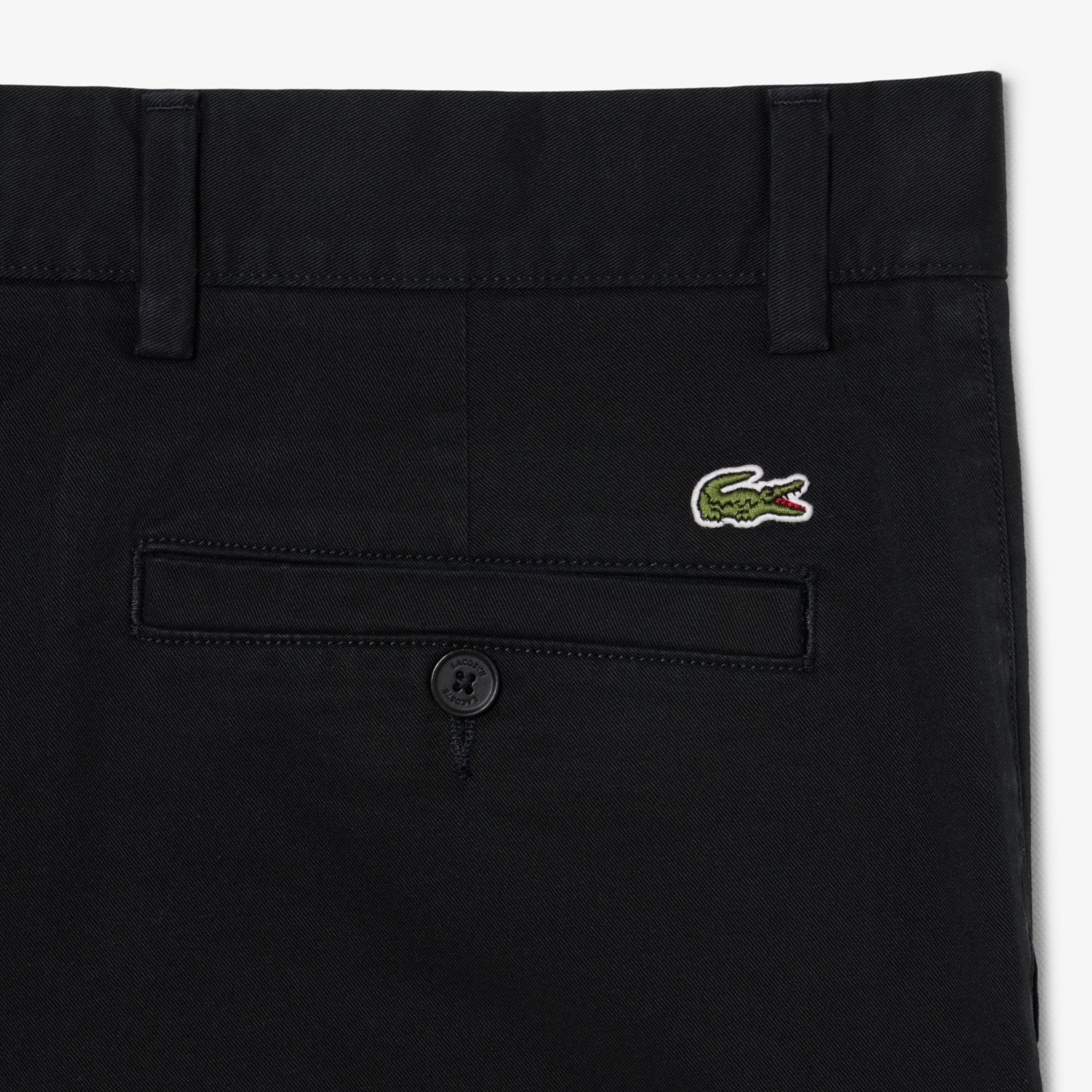 Quần Chino Dài Lacoste Nam Ôm Dáng Chất Liệu Twill Co Giãn
