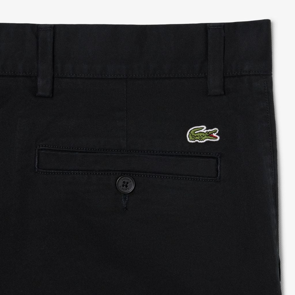 Quần Chino Dài Lacoste Nam Ôm Dáng Chất Liệu Twill Co Giãn