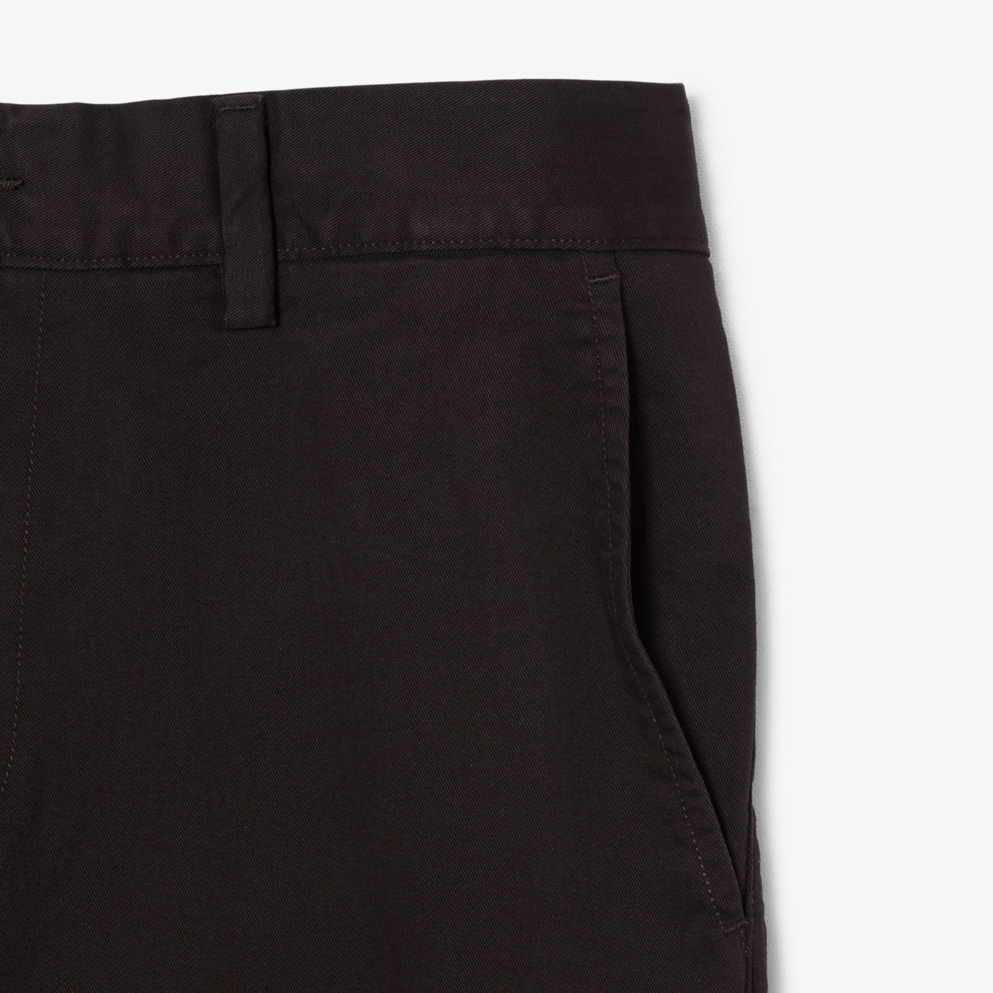 Quần Chino Dài Lacoste Nam Ôm Dáng Chất Liệu Twill Co Giãn