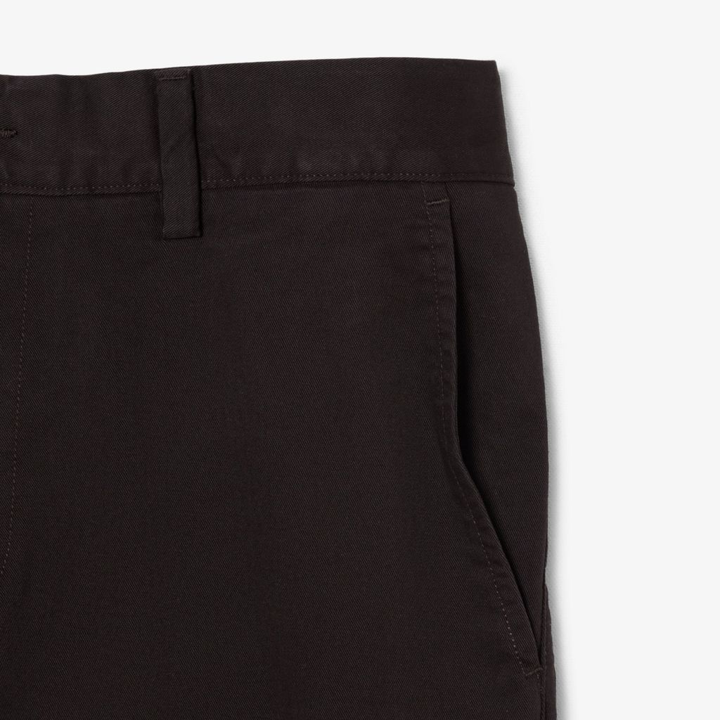 Quần Chino Dài Lacoste Nam Ôm Dáng Chất Liệu Twill Co Giãn