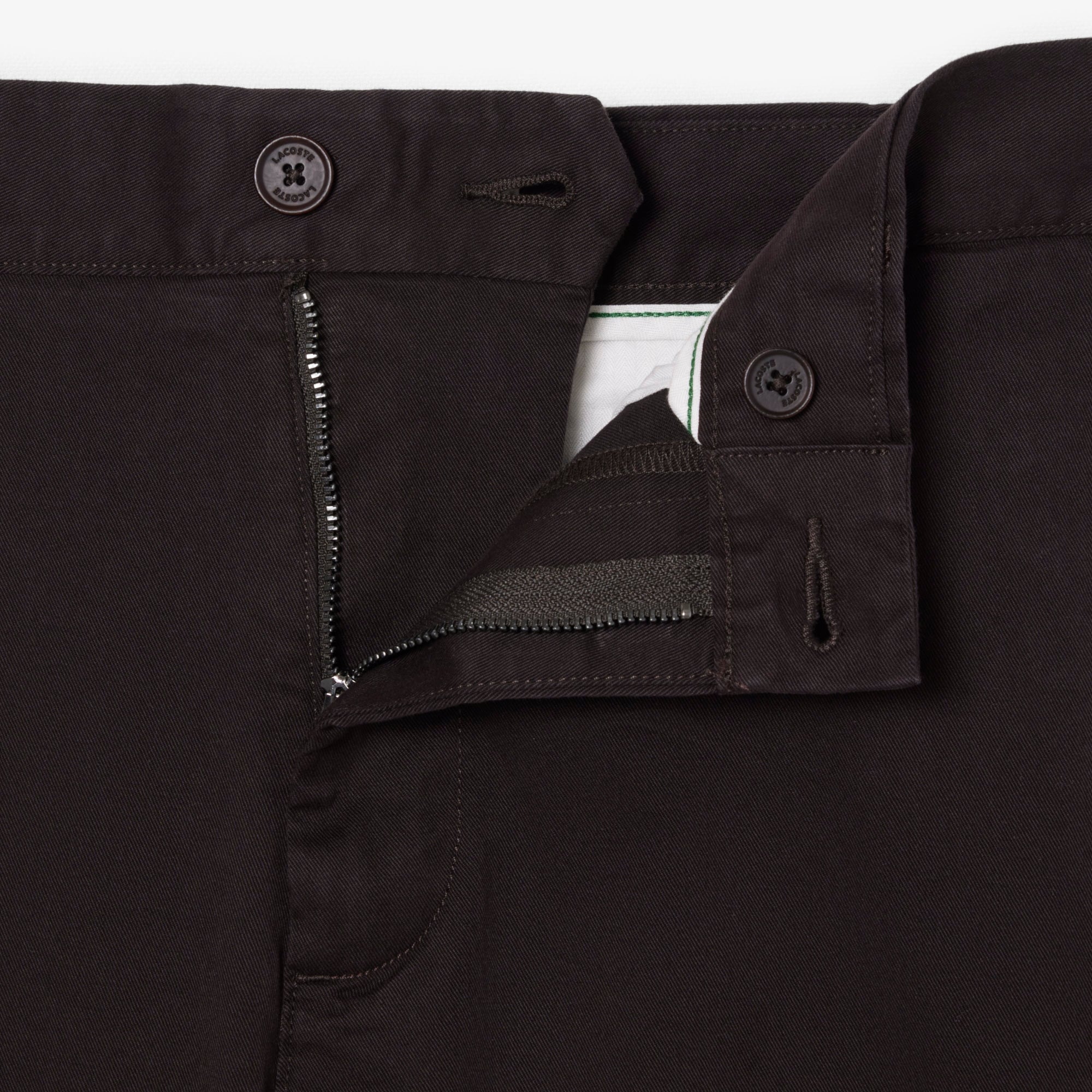 Quần Chino Dài Lacoste Nam Ôm Dáng Chất Liệu Twill Co Giãn