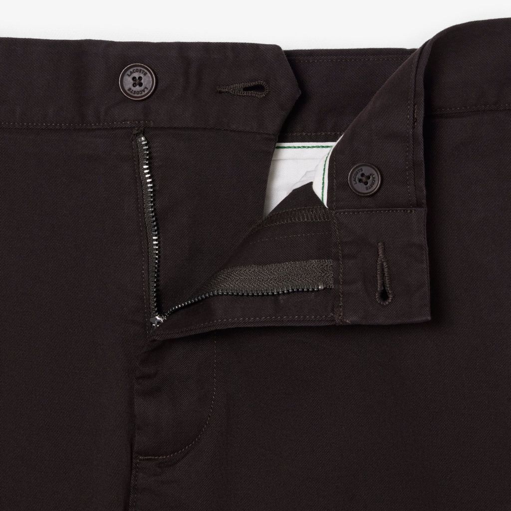 Quần Chino Dài Lacoste Nam Ôm Dáng Chất Liệu Twill Co Giãn