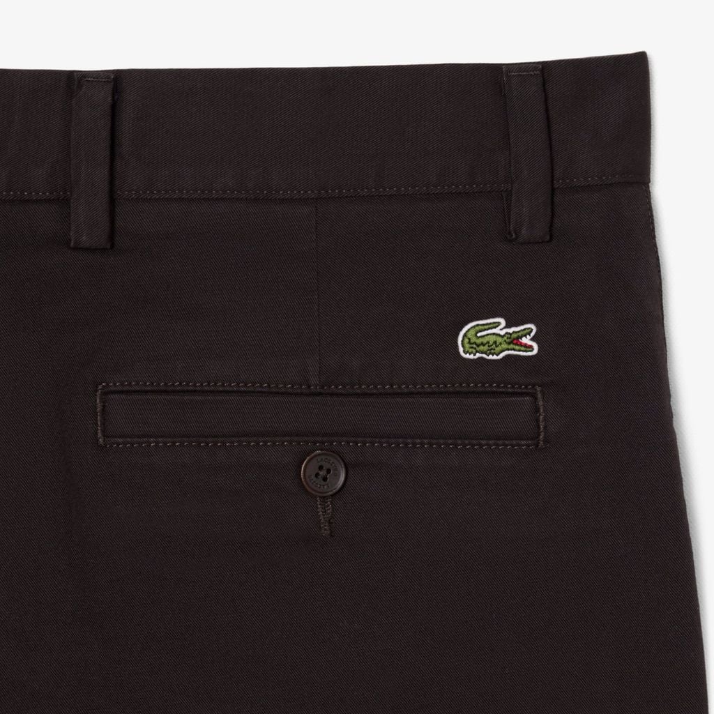 Quần Chino Dài Lacoste Nam Ôm Dáng Chất Liệu Twill Co Giãn