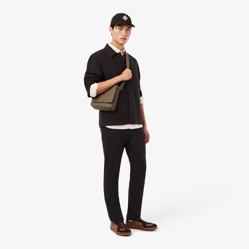 Quần Chino Dài Lacoste Nam Ôm Dáng Chất Liệu Twill Co Giãn