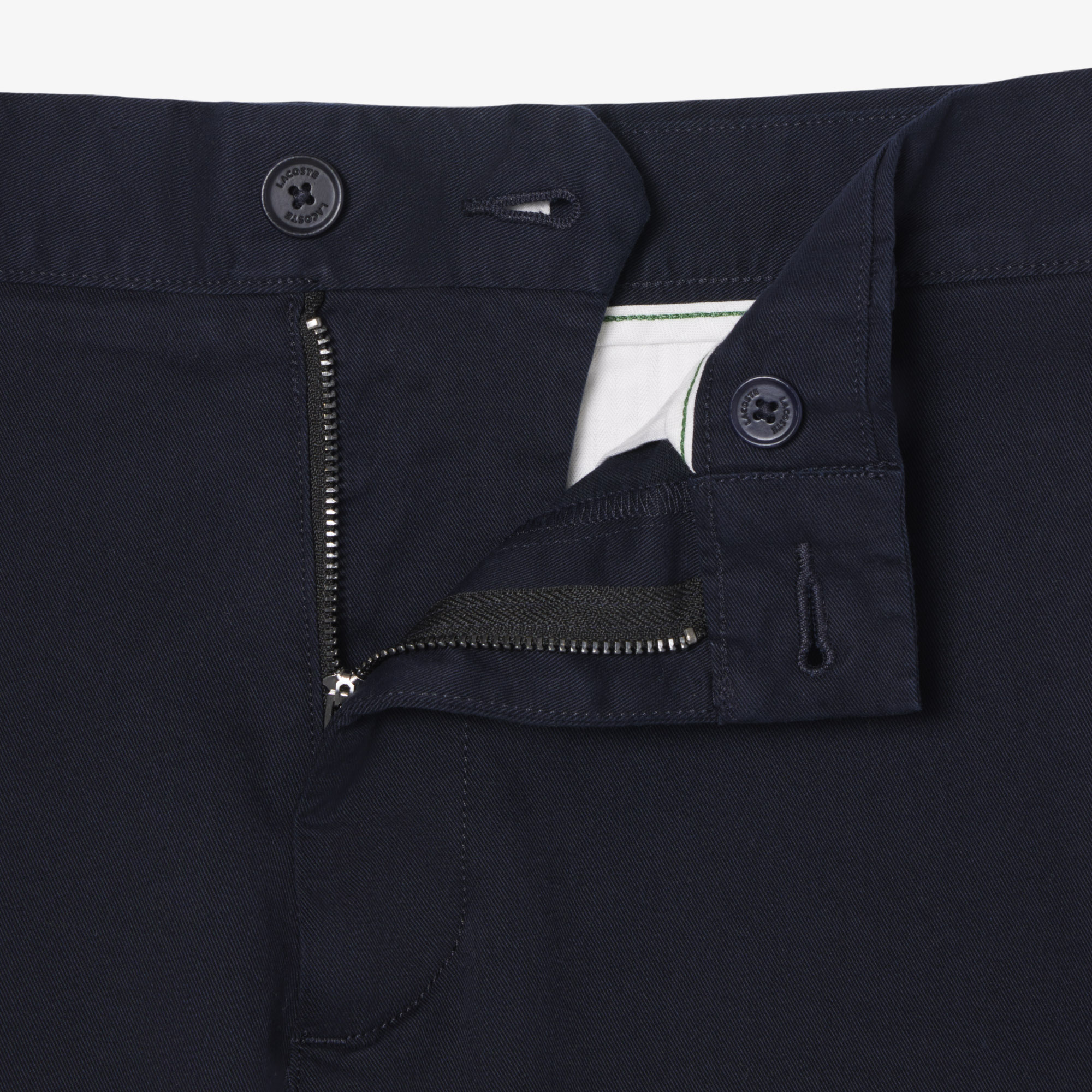 Quần Chino Dài Lacoste Nam Ôm Dáng Chất Liệu Twill Co Giãn