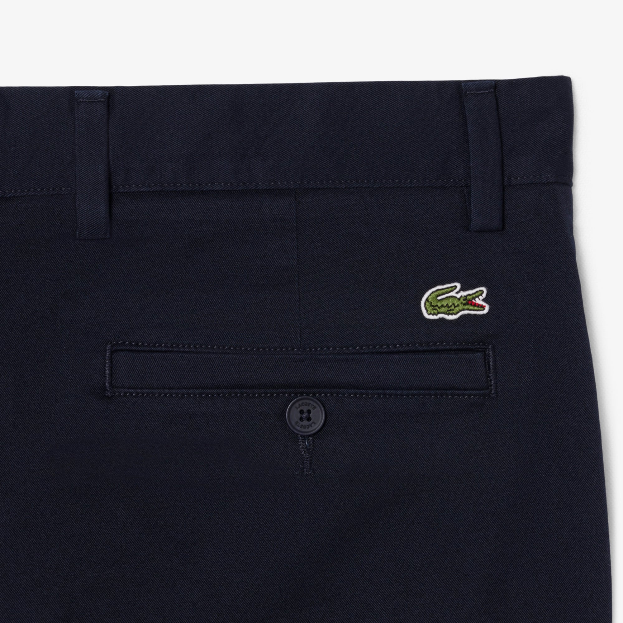 Quần Chino Dài Lacoste Nam Ôm Dáng Chất Liệu Twill Co Giãn