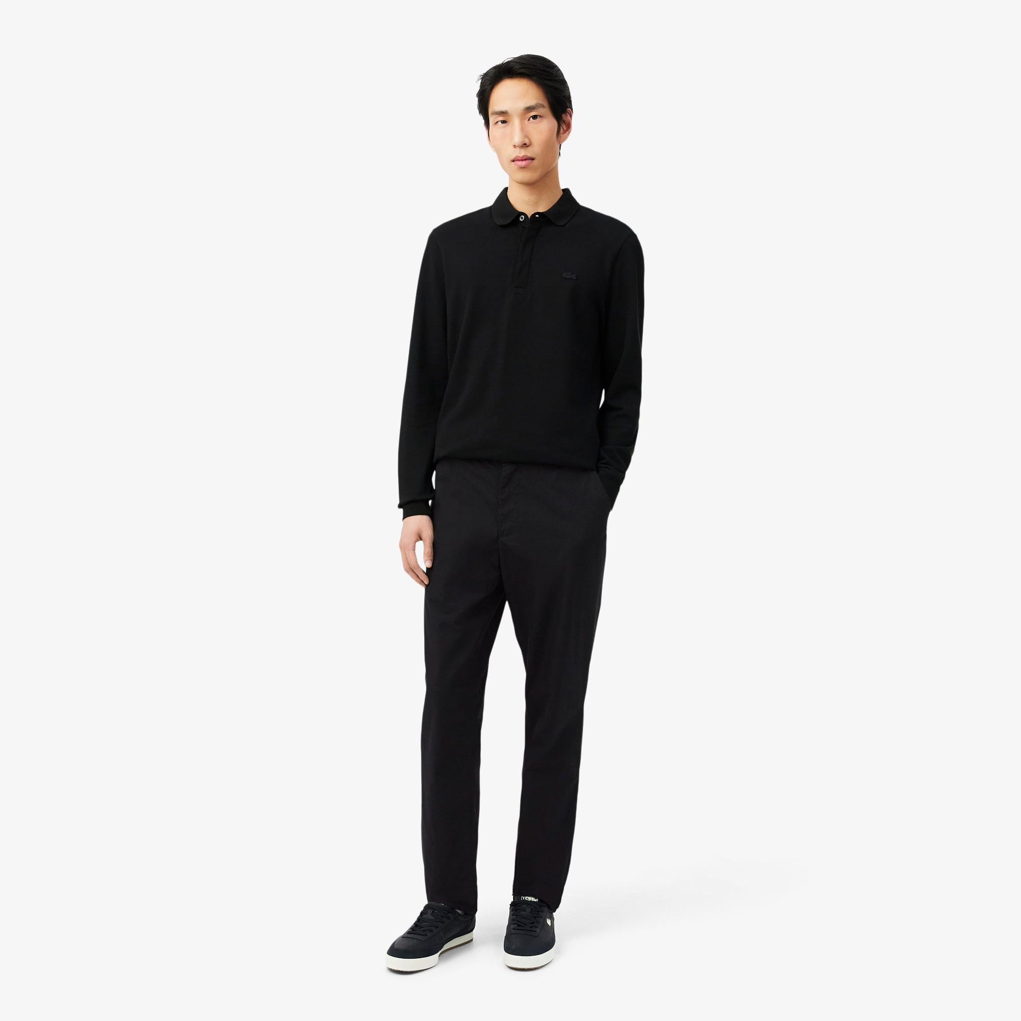 Quần Chino Dài Lacoste Nam Ống Suông Chất Liệu Cotton Twill