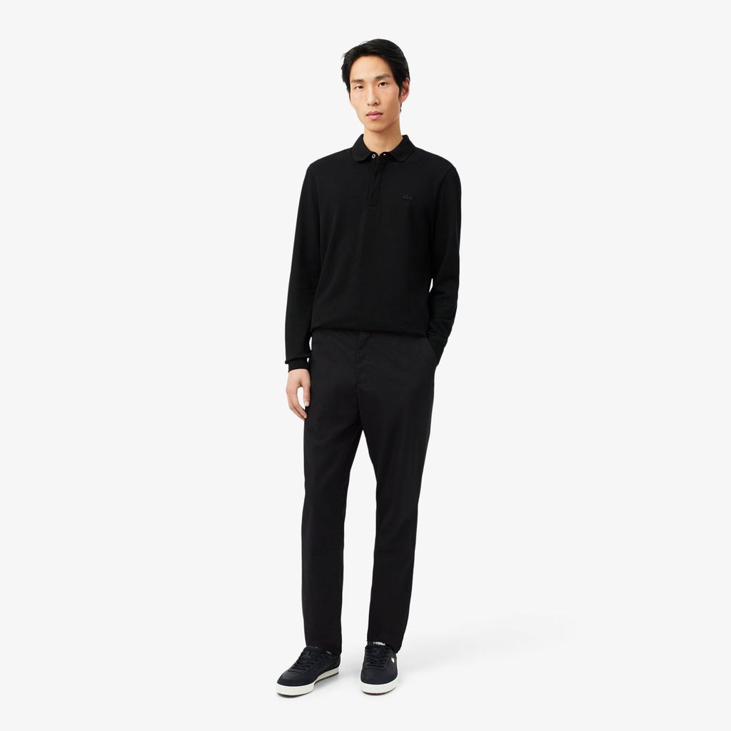 Quần Chino Dài Lacoste Nam Ống Suông Chất Liệu Cotton Twill