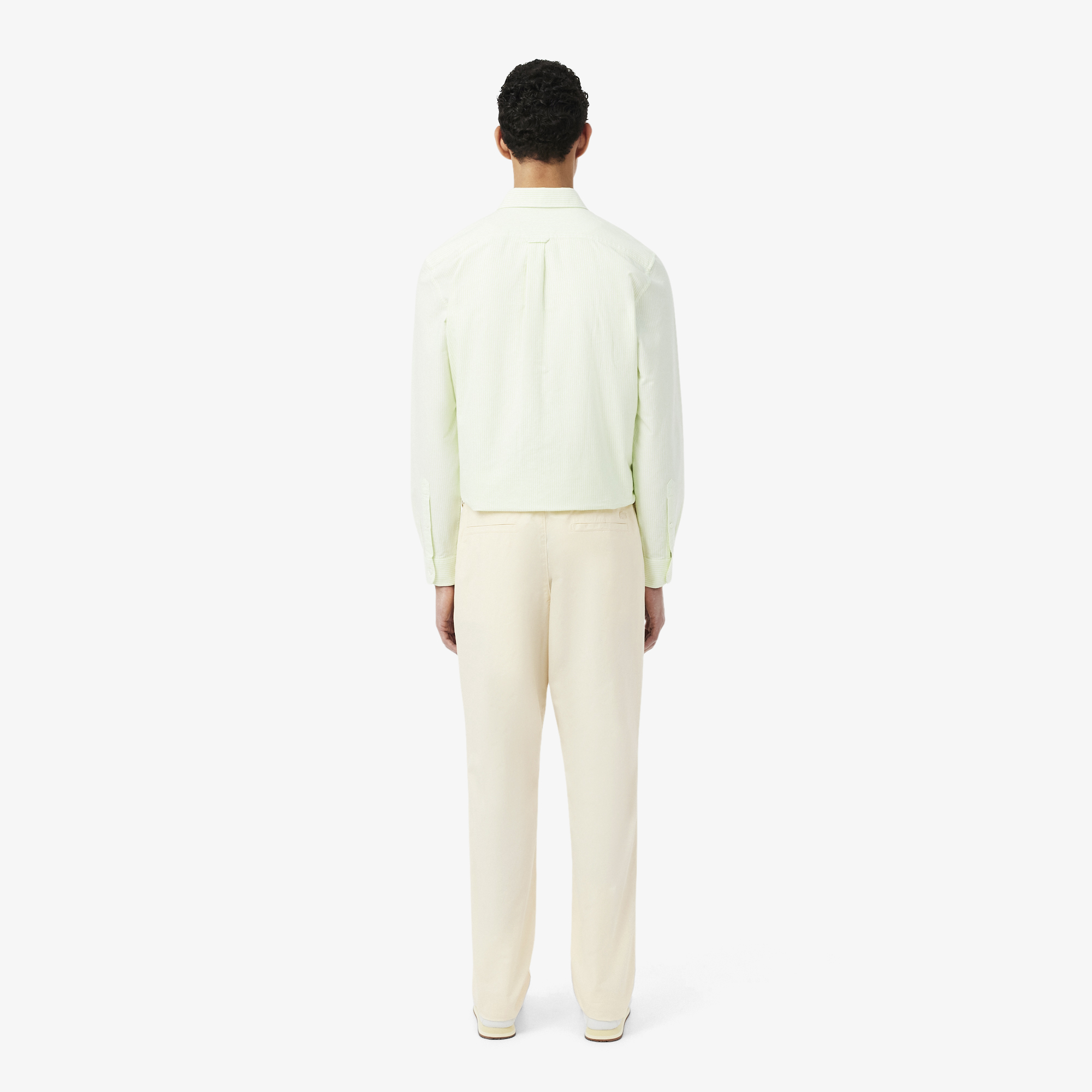 Quần Chino Dài Lacoste Nam Ống Suông Chất Liệu Cotton Twill