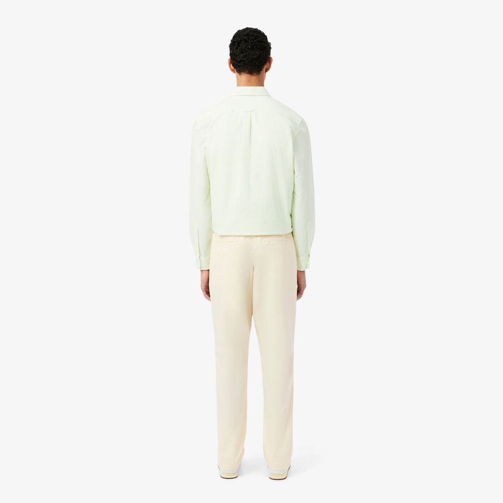 Quần Chino Dài Lacoste Nam Ống Suông Chất Liệu Cotton Twill