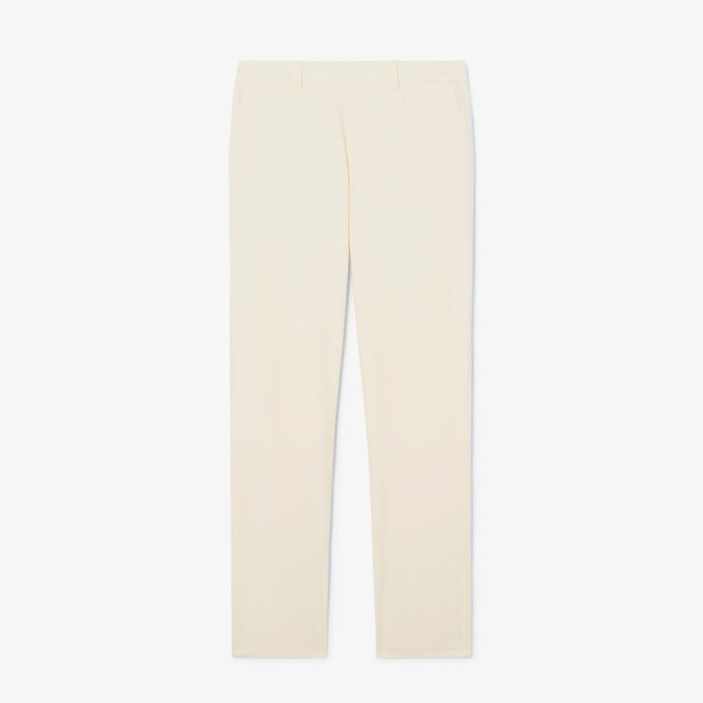 Quần Chino Dài Lacoste Nam Ống Suông Chất Liệu Cotton Twill