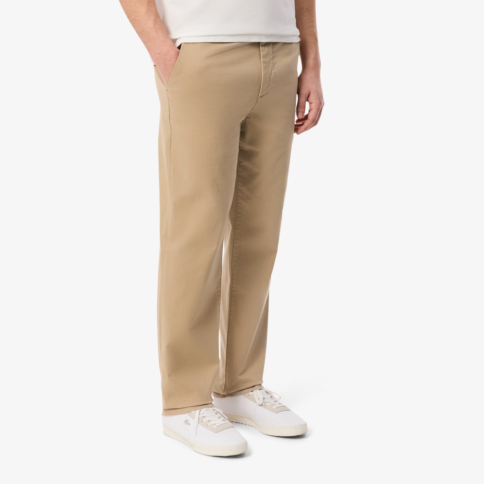 Quần Chino Dài Lacoste Nam Ống Suông Chất Liệu Cotton