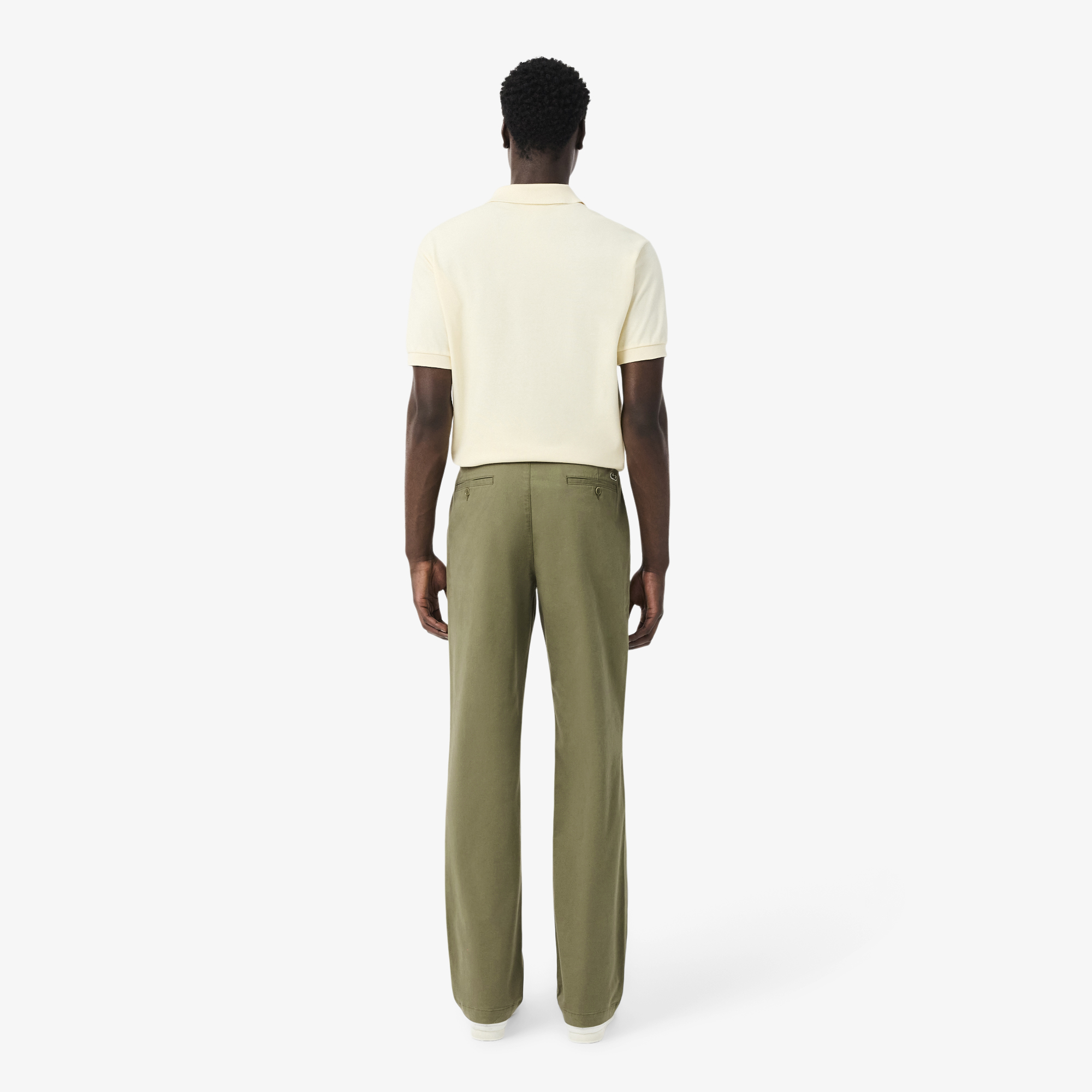 Quần Chino Dài Lacoste Nam Ống Suông Chất Liệu Cotton