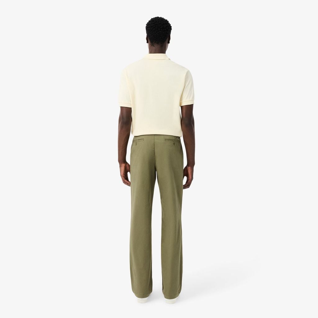 Quần Chino Dài Lacoste Nam Ống Suông Chất Liệu Cotton