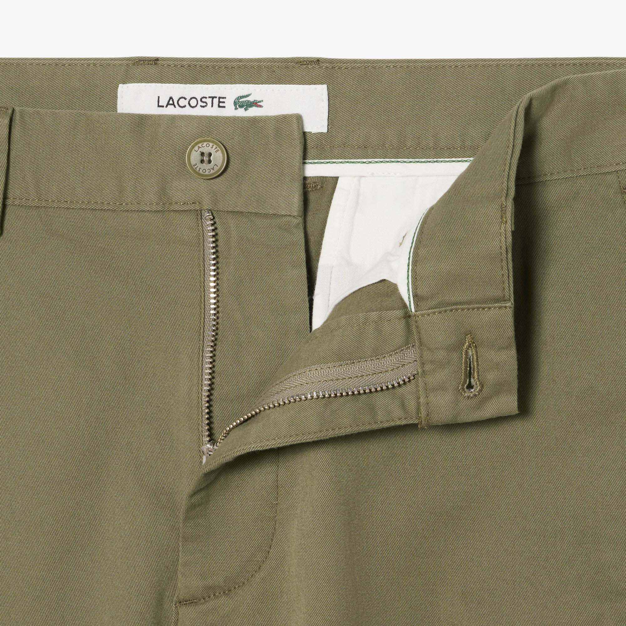 Quần Chino Dài Lacoste Nam Ống Suông Chất Liệu Cotton