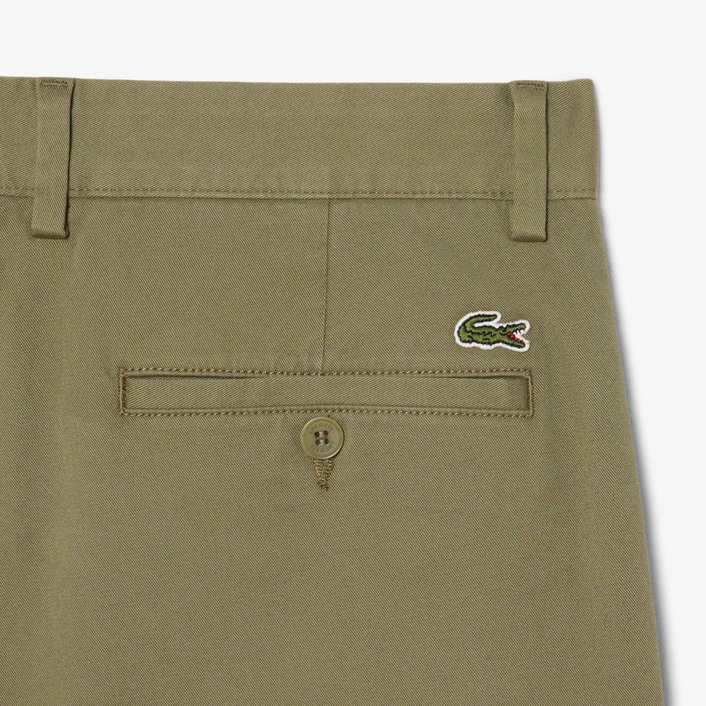 Quần Chino Dài Lacoste Nam Ống Suông Chất Liệu Cotton