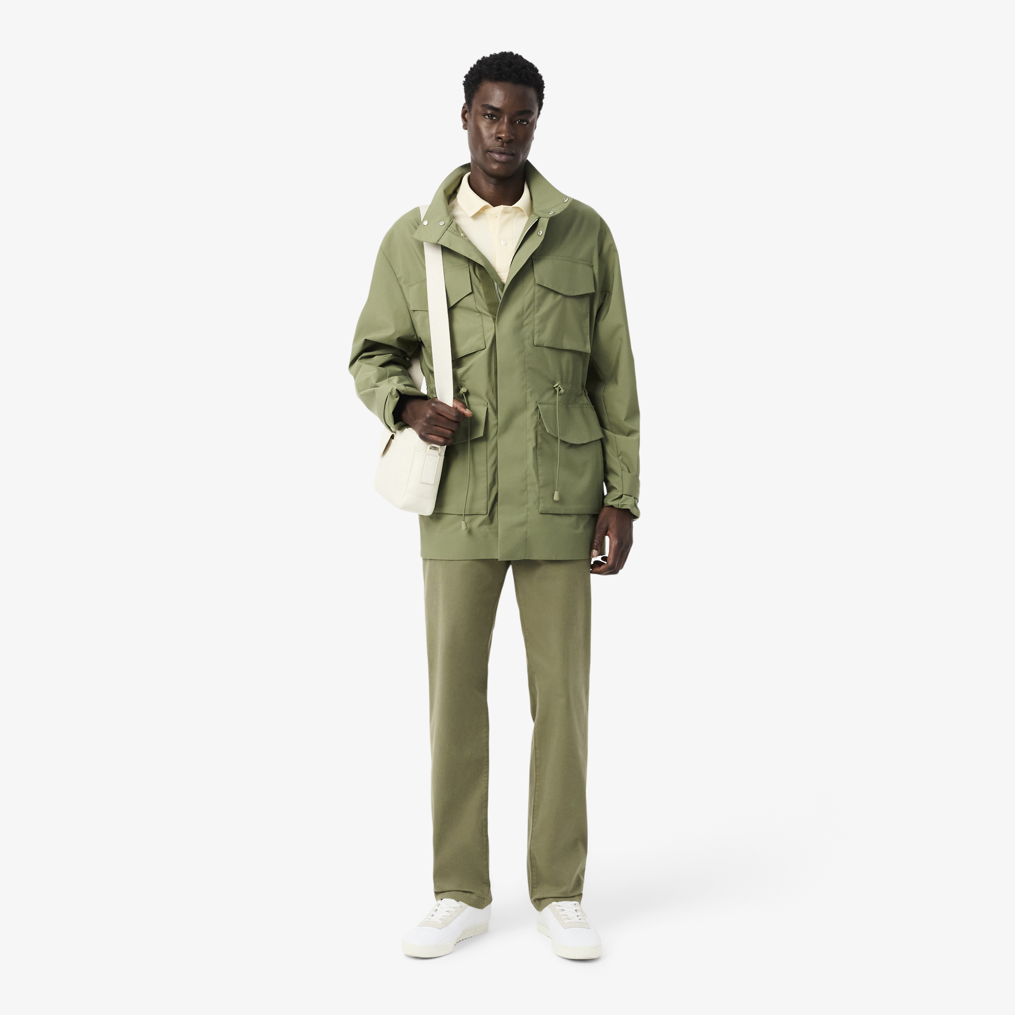 Quần Chino Dài Lacoste Nam Ống Suông Chất Liệu Cotton