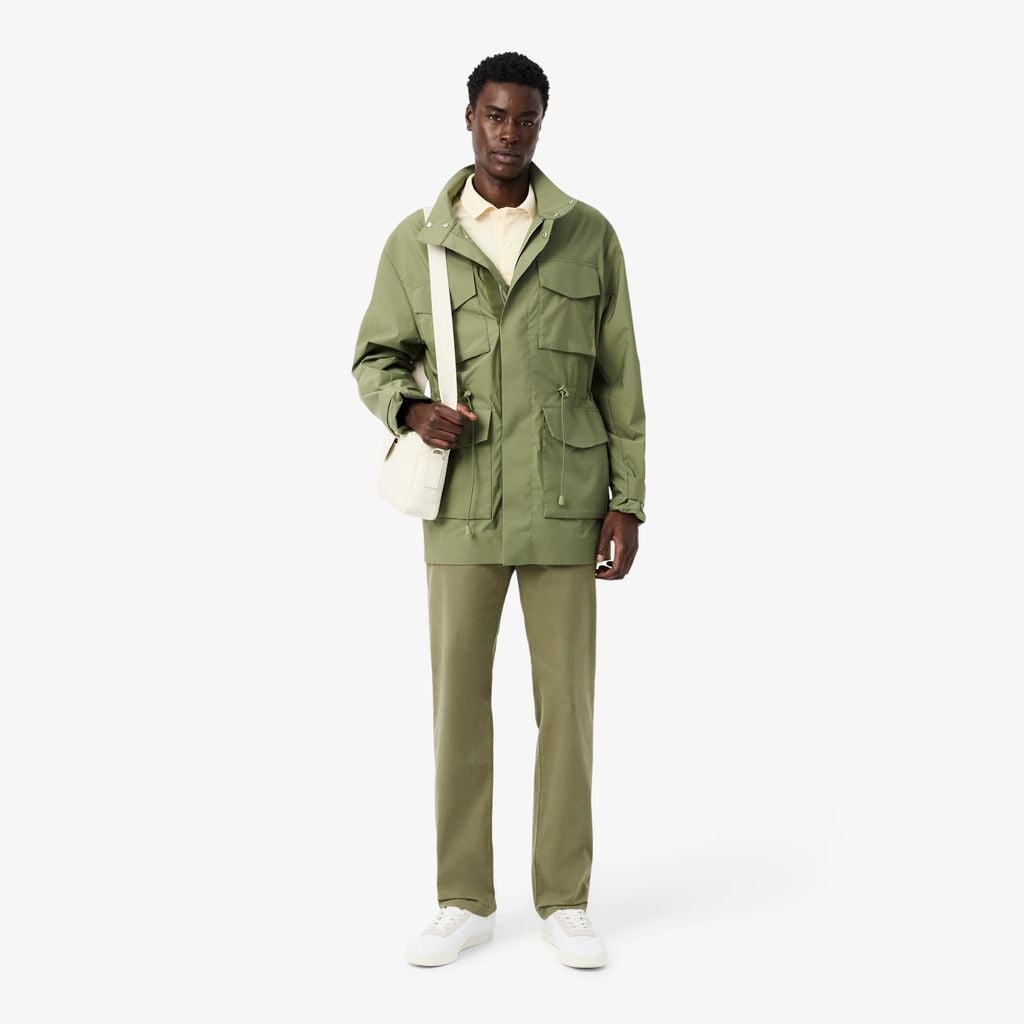 Quần Chino Dài Lacoste Nam Ống Suông Chất Liệu Cotton