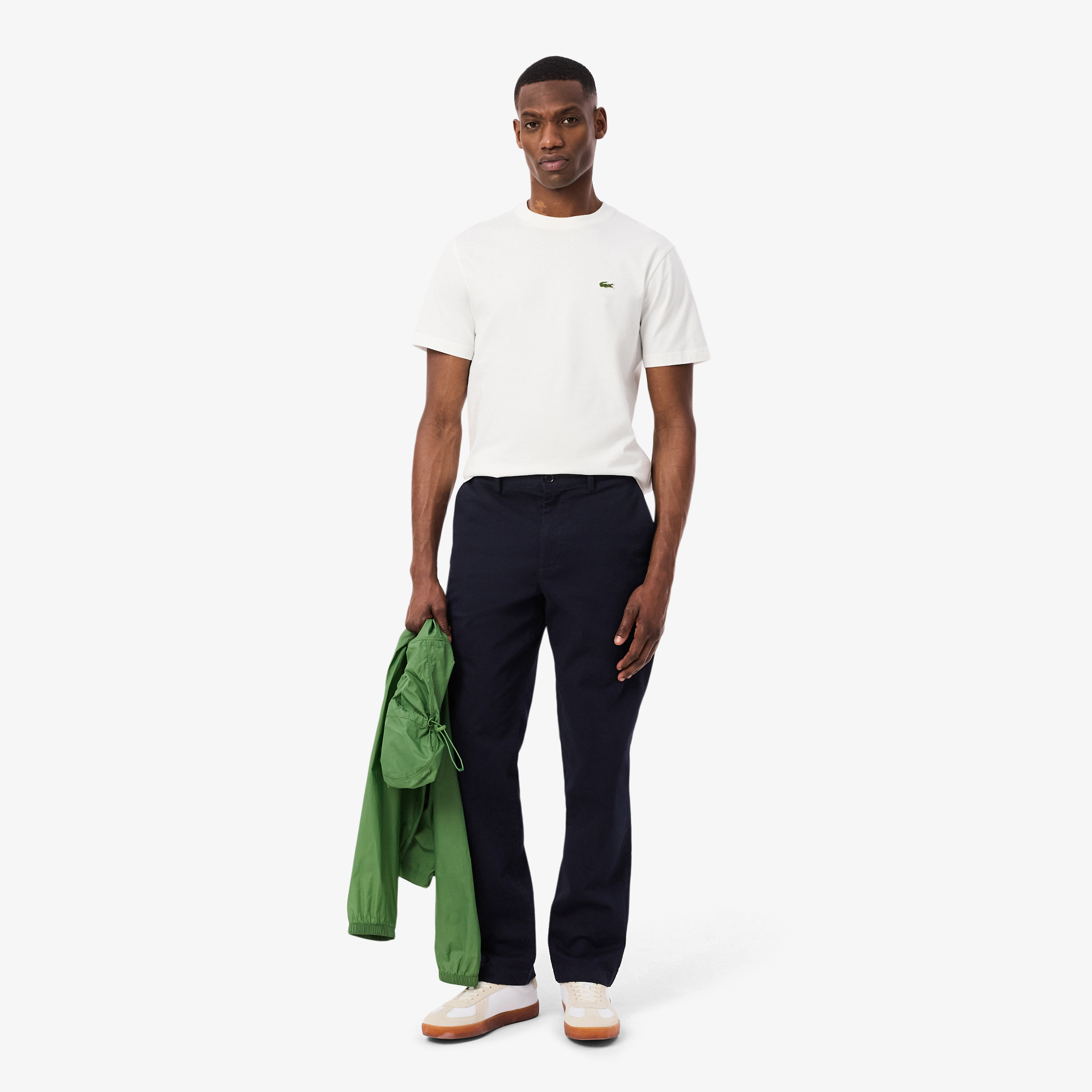 Quần Chino Dài Lacoste Nam Ống Suông Chất Liệu Cotton