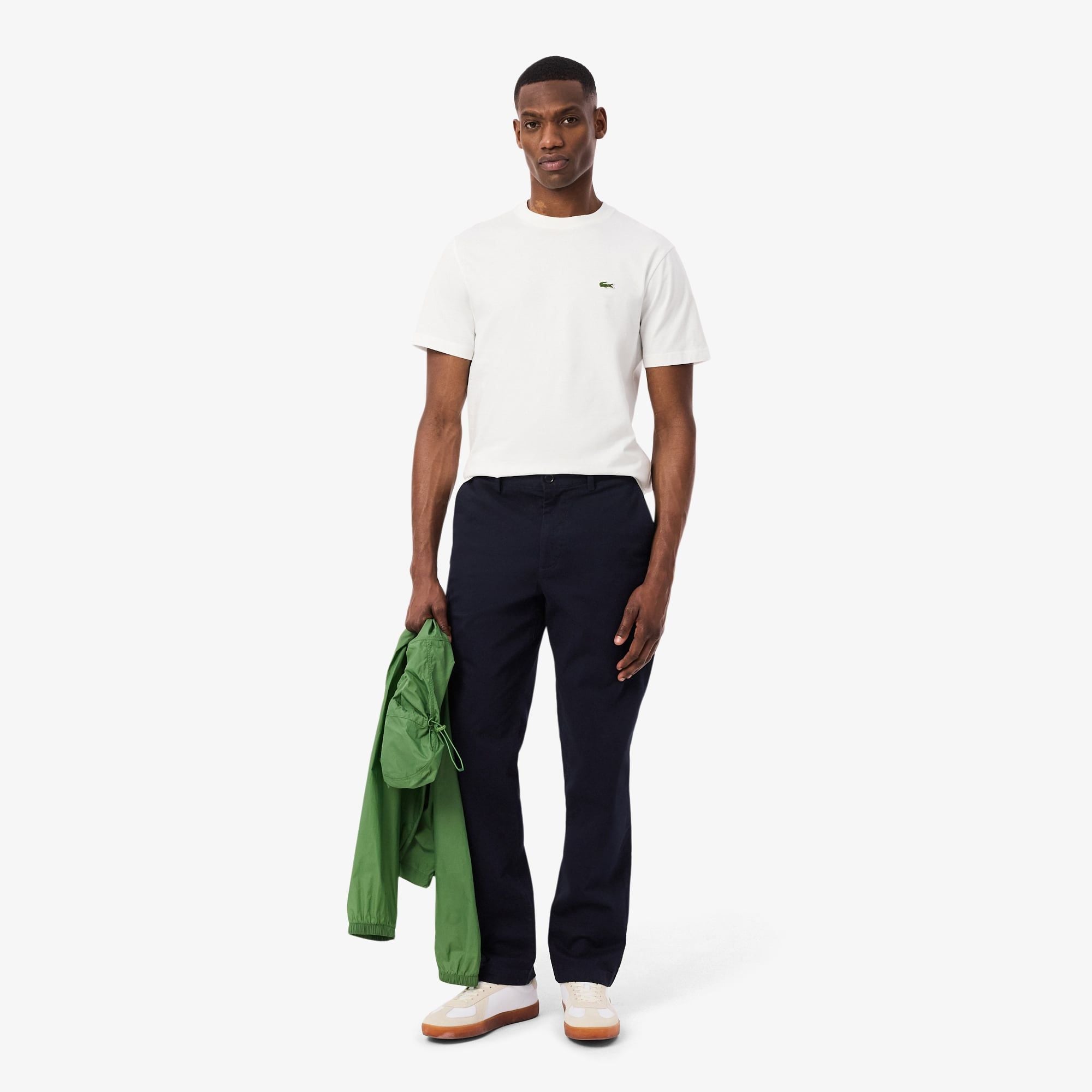 Quần Chino Dài Lacoste Nam Ống Suông Chất Liệu Cotton