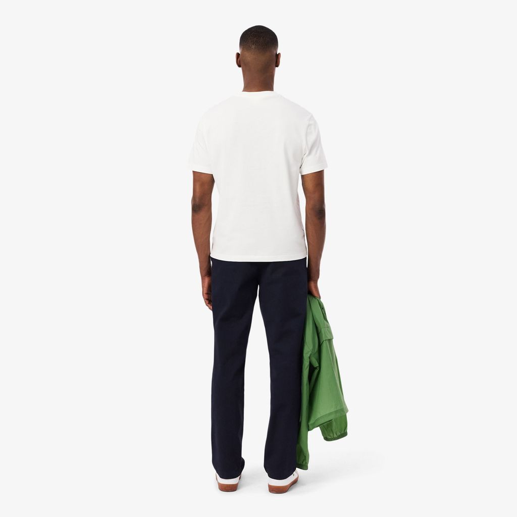 Quần Chino Dài Lacoste Nam Ống Suông Chất Liệu Cotton