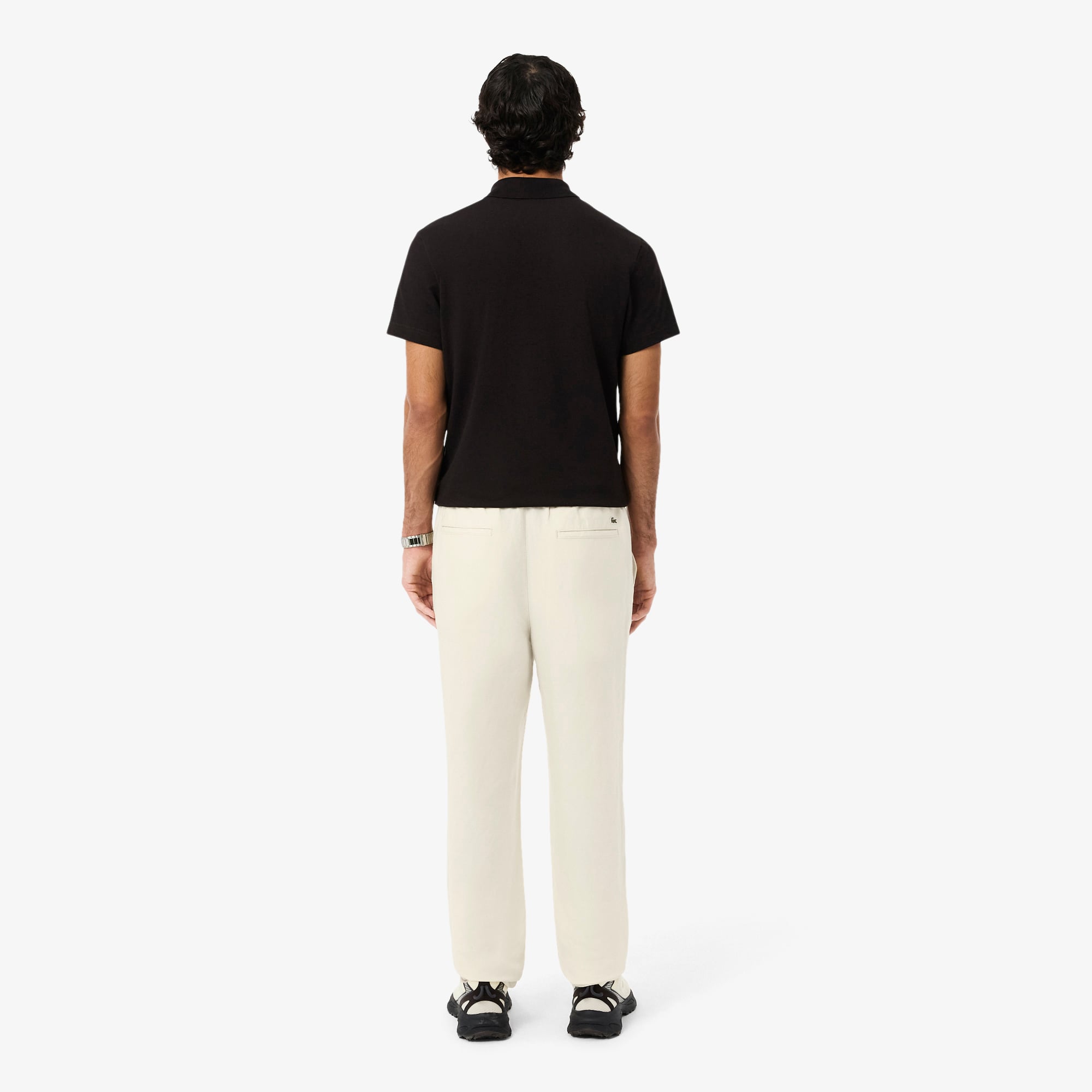 Quần Chino Dài Lacoste Nam Ống Suông Chất Liệu Linen