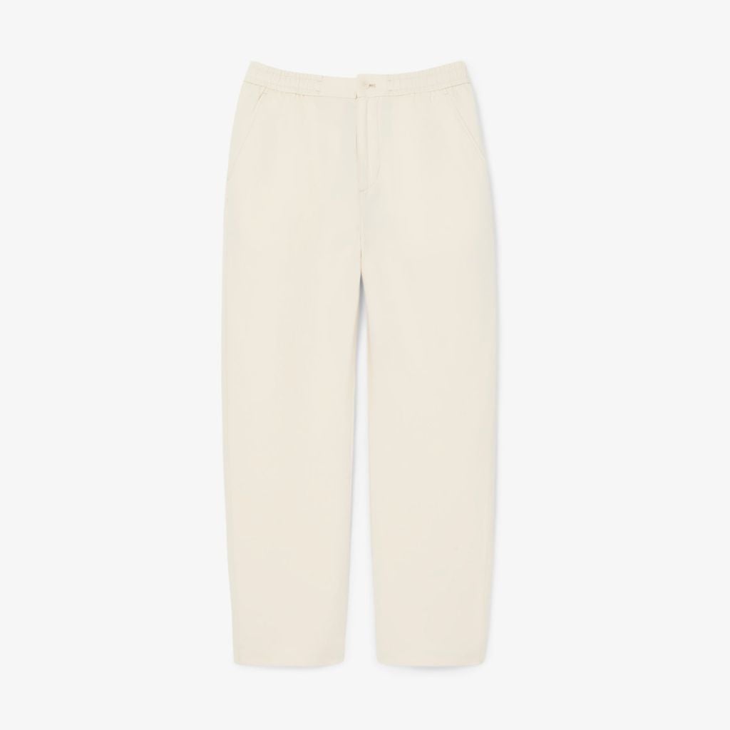 Quần Chino Dài Lacoste Nam Ống Suông Chất Liệu Linen