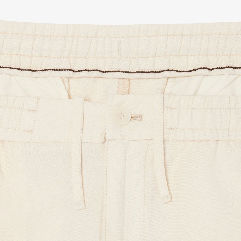 Quần Chino Dài Lacoste Nam Ống Suông Chất Liệu Linen