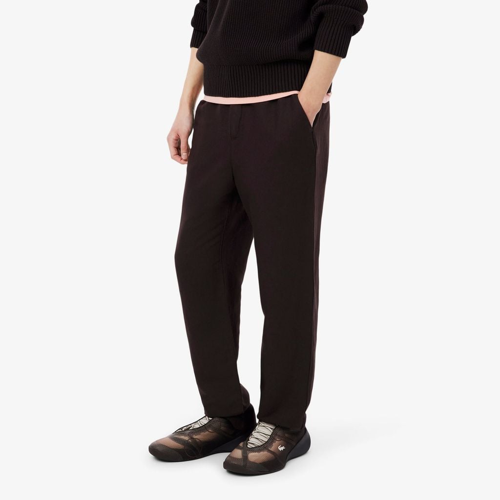 Quần Chino Dài Lacoste Nam Ống Suông Chất Liệu Linen