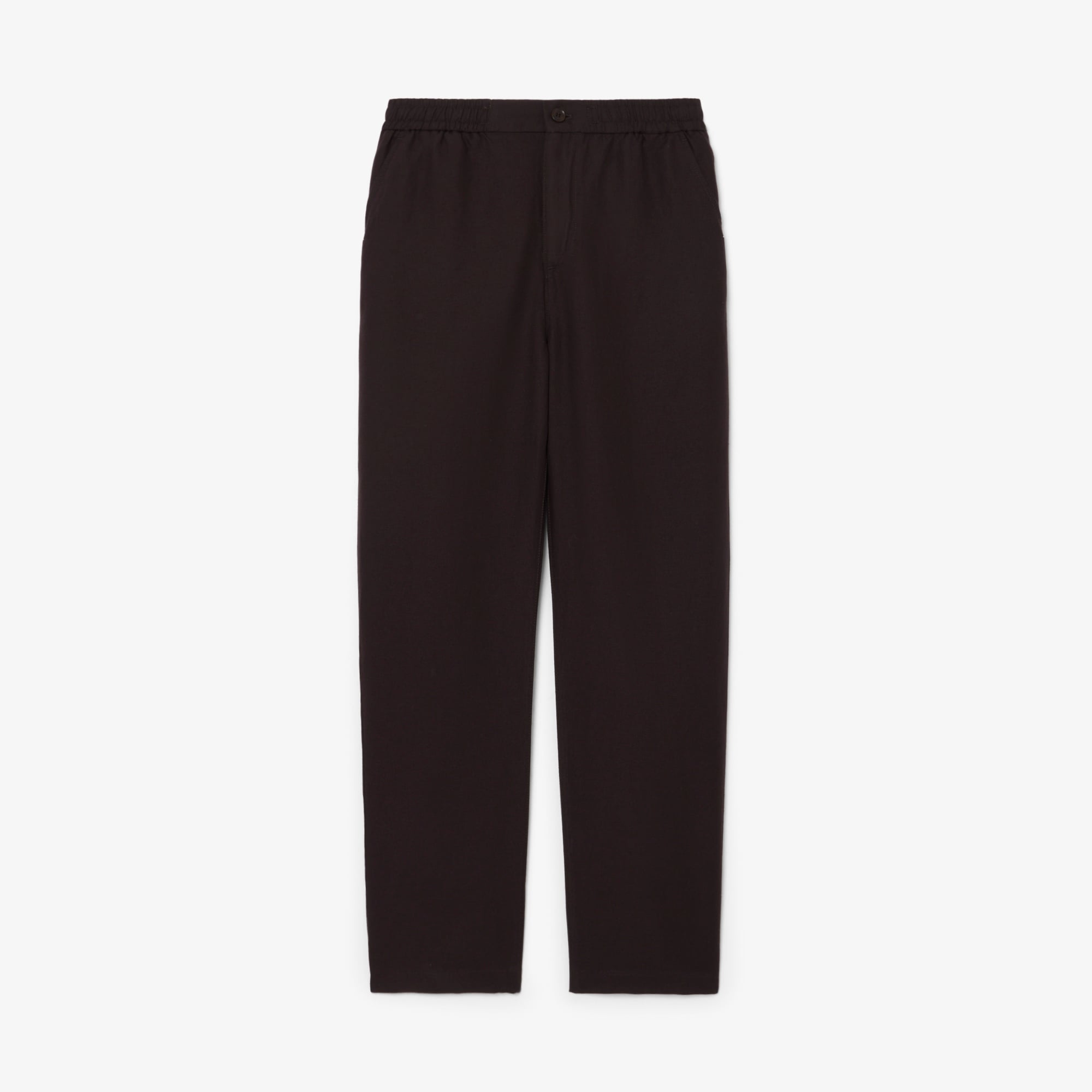 Quần Chino Dài Lacoste Nam Ống Suông Chất Liệu Linen
