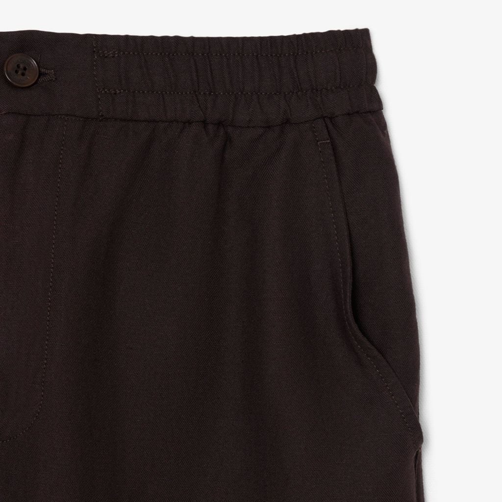 Quần Chino Dài Lacoste Nam Ống Suông Chất Liệu Linen