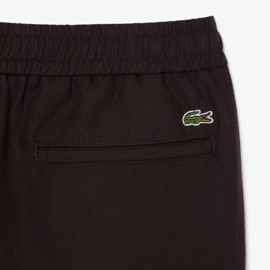 Quần Chino Dài Lacoste Nam Ống Suông Chất Liệu Linen