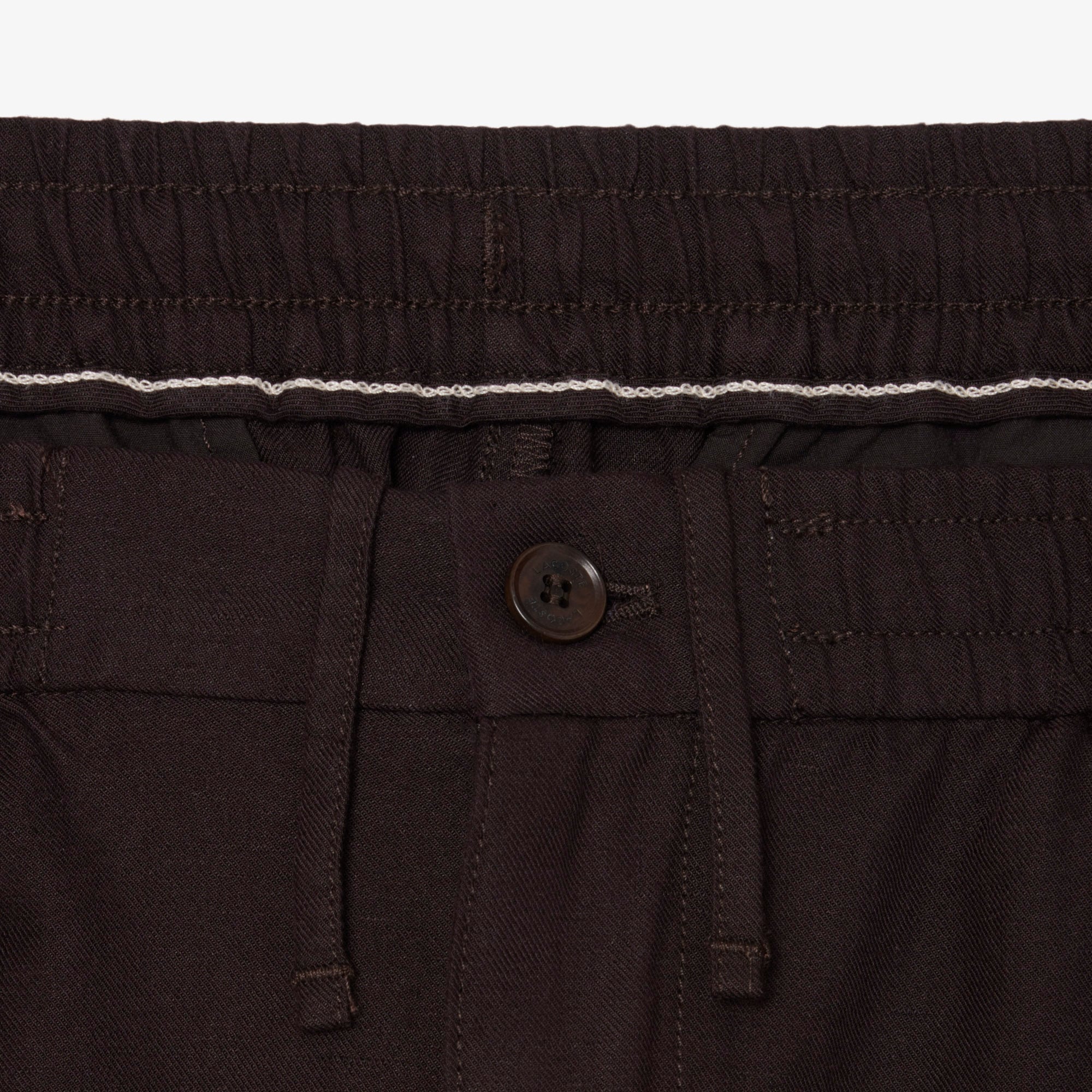 Quần Chino Dài Lacoste Nam Ống Suông Chất Liệu Linen