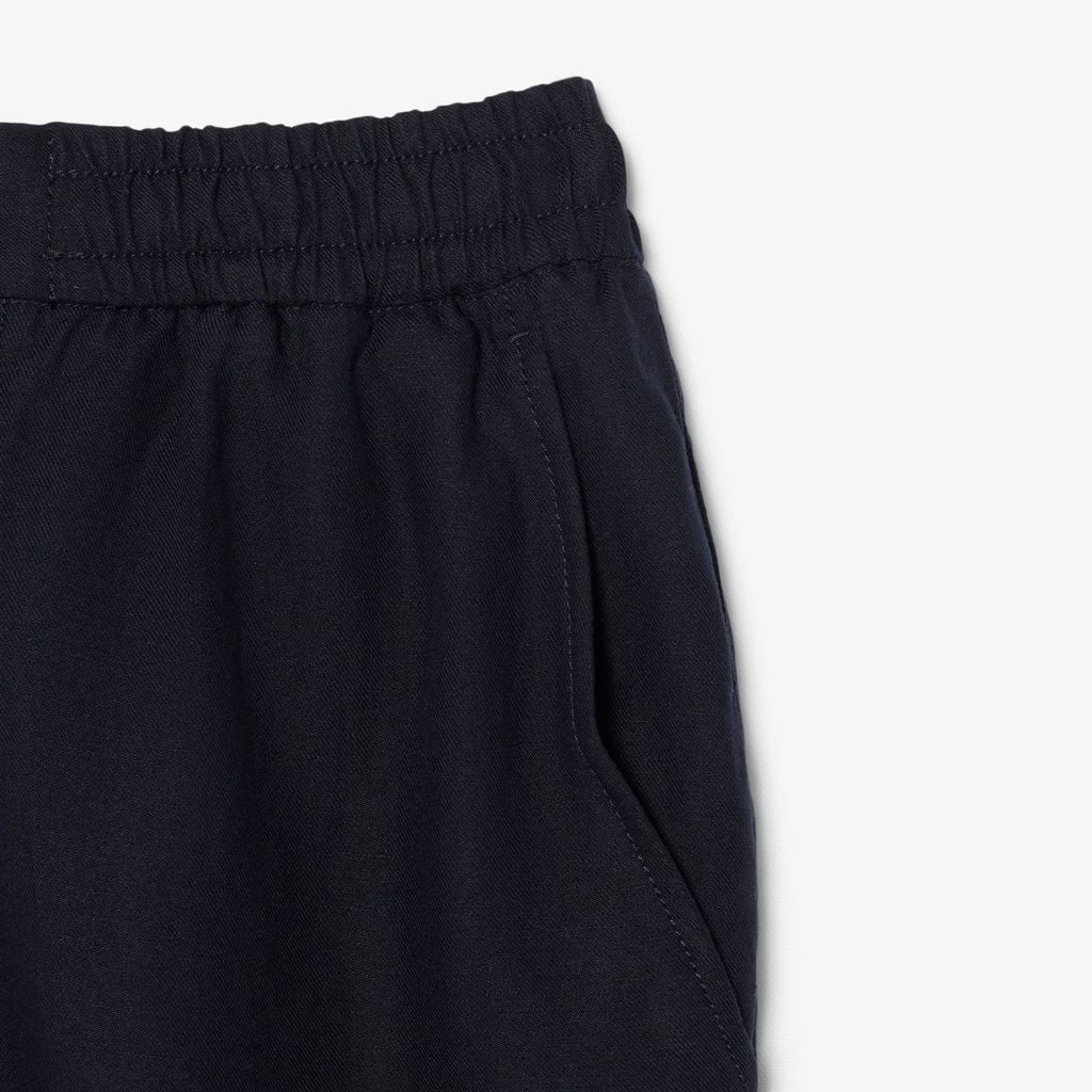 Quần Chino Dài Lacoste Nam Ống Suông Chất Liệu Linen