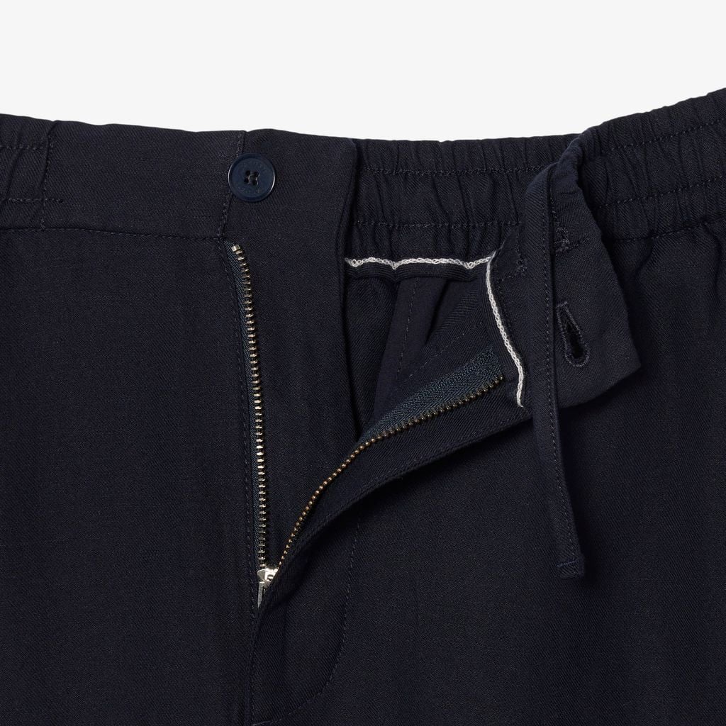 Quần Chino Dài Lacoste Nam Ống Suông Chất Liệu Linen