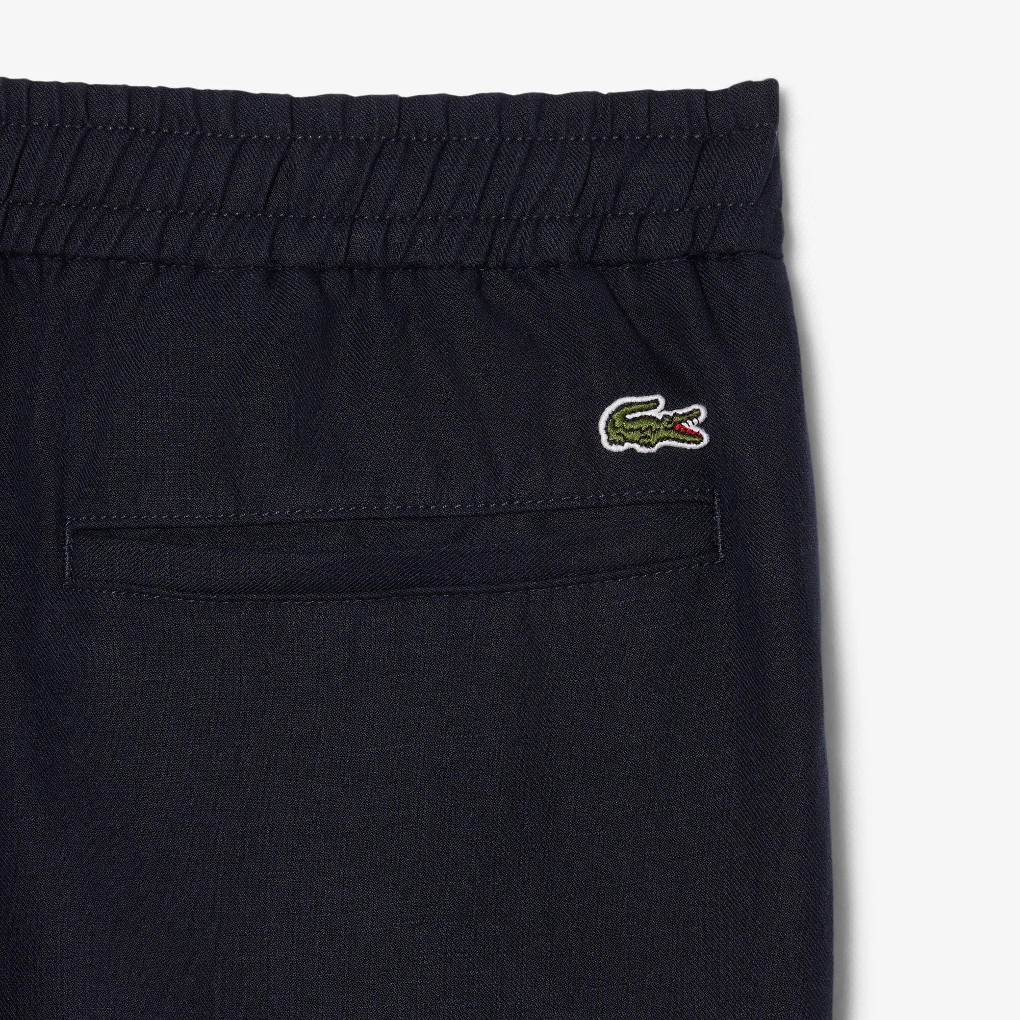 Quần Chino Dài Lacoste Nam Ống Suông Chất Liệu Linen