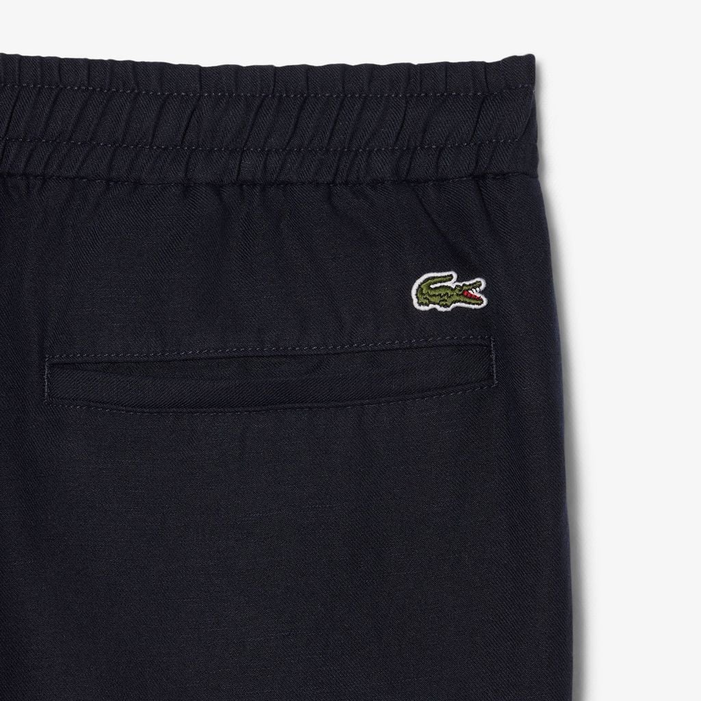 Quần Chino Dài Lacoste Nam Ống Suông Chất Liệu Linen